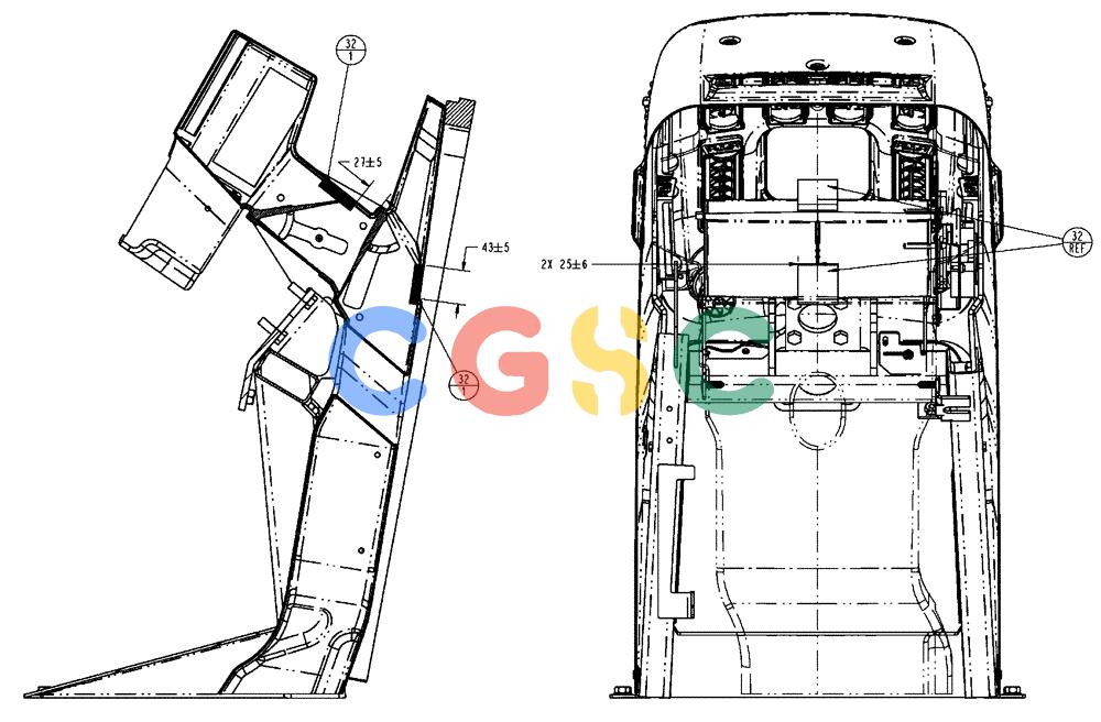 凯斯零件查询(FLX3510) - FLOATER (8/04-8/06) (01-019[04]) - FRONT CONSOLE, HVAC ASSEMBLY Case Agriculture