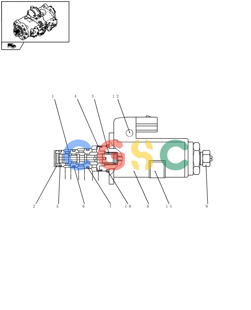 神钢零件查询(SK170-8) - ACERA MARK III EXCAVATOR - TIER 3 (NA) ASN YM04-U1601 - (5/07-12/12) (08-14-04[00]) - SOLENOID VALVE (YN35V00052F1) Kobelco