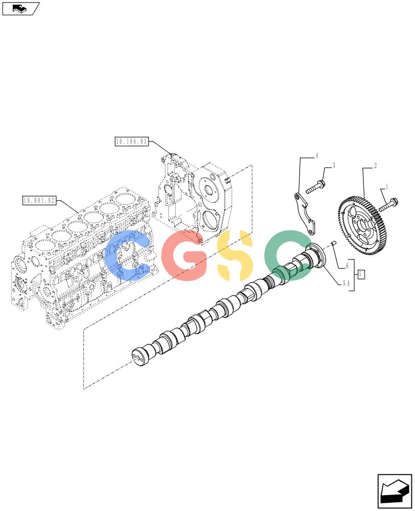 神钢零件查询(F4GE9684C J602) - ENGINE 5801385852 - 84369829 (1/13-) (10.106.01) - CAMSHAFT - TIMING CONTROL Kobelco