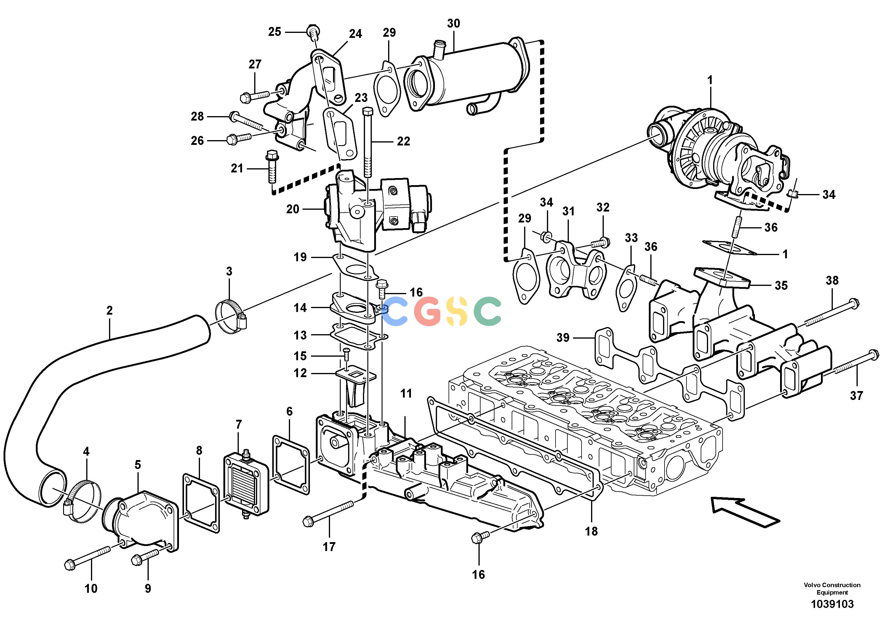 沃尔沃零件查询MC70B Inlet manifold and exhaust manifoldS/N 71000 -11858382-NoneVOE11858382NoneAutodata Volvo online