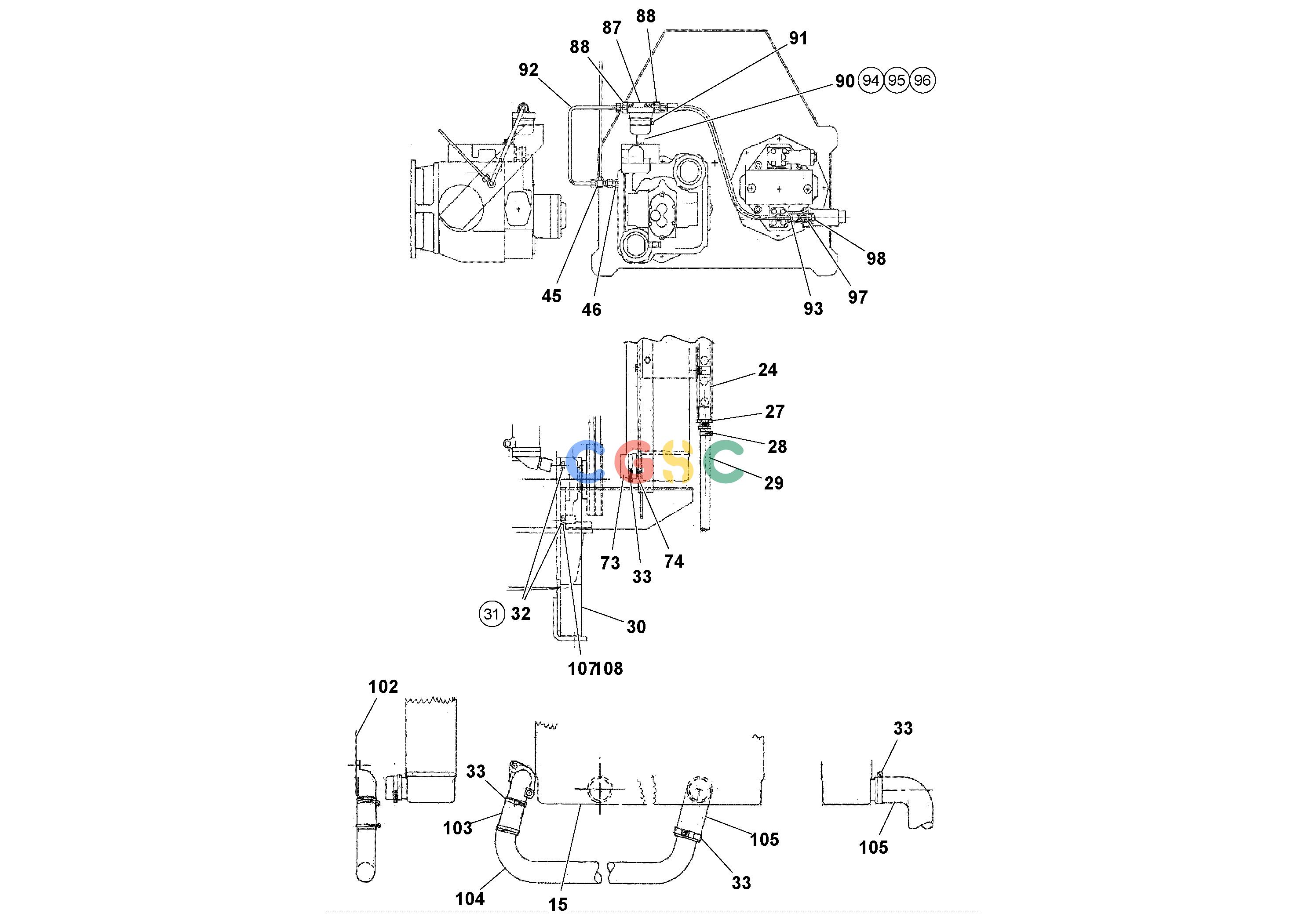 沃尔沃零件查询RW100A Engine assemblyS/N 196960 -20363651_AX01-NoneNoneNone15531627Autodata Volvo online