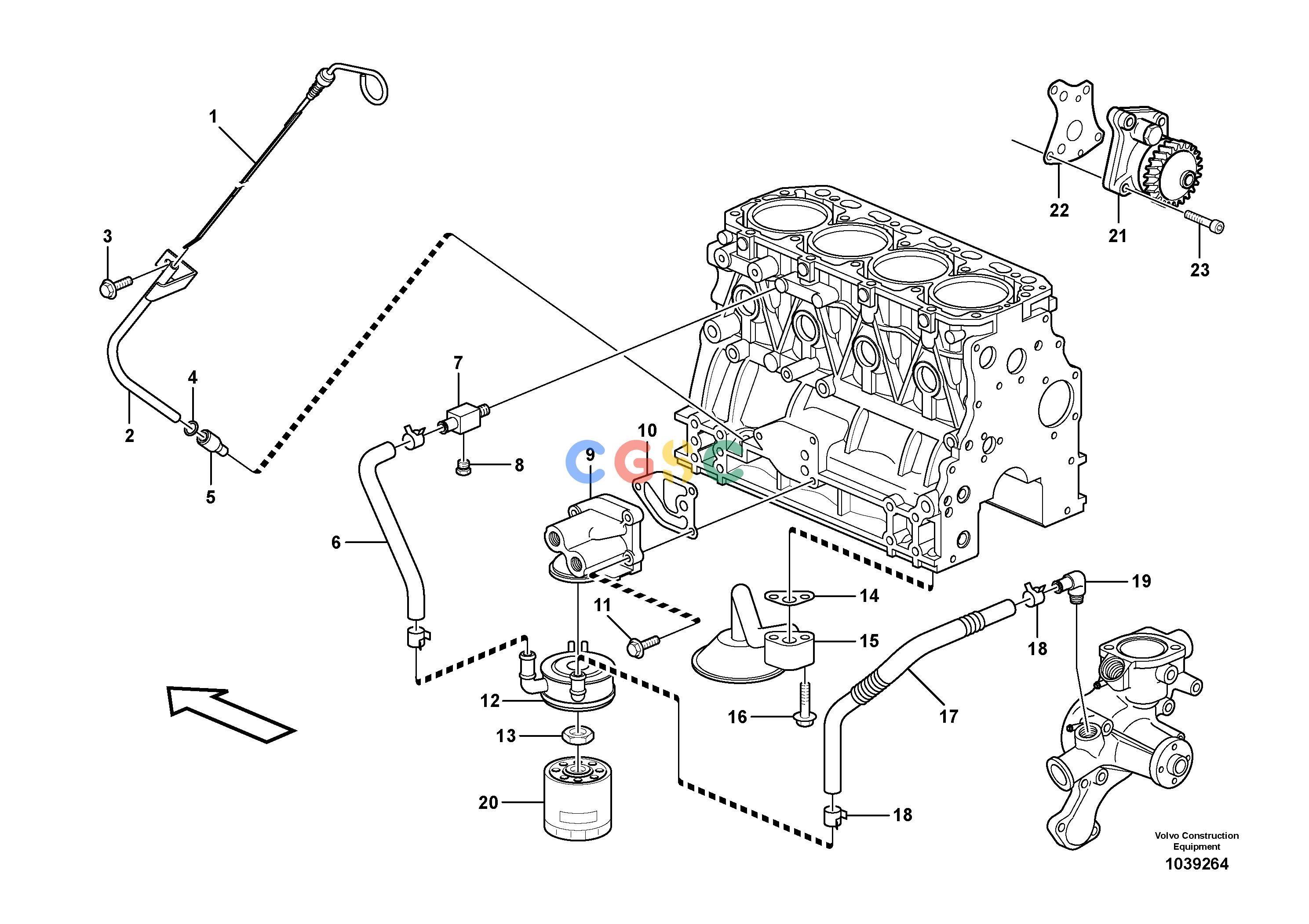 沃尔沃零件查询MC70B Lubricating oil systemS/N 71000 -11858382-NoneVOE11858382NoneAutodata Volvo online