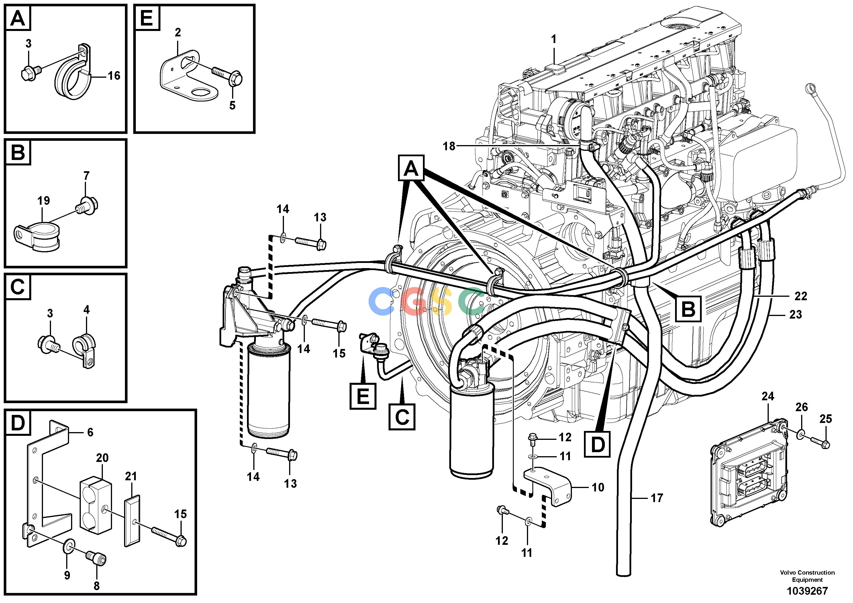 沃尔沃零件查询EW230C EngineS/N 120010-1200558285386 S/N 120010 - S/N 120037-8292085VOE82853868285386, 8292085, 8292086, 8292132Autodata Volvo online