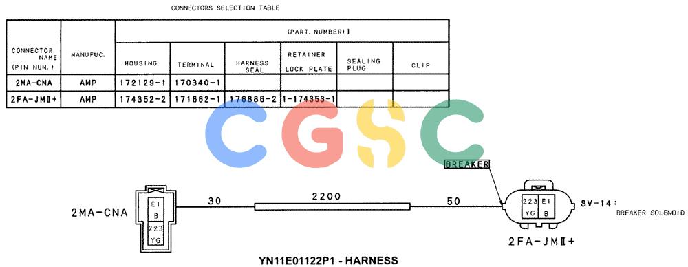 神钢零件查询(SK160LC-6E) - DYNAMIC ACERA EXCAVATOR 08/2004 ASN YM03U0523 (8/04-12/07) (01-066[06]) - HARNESS ASSY HAND CONTROL, N&B Kobelco