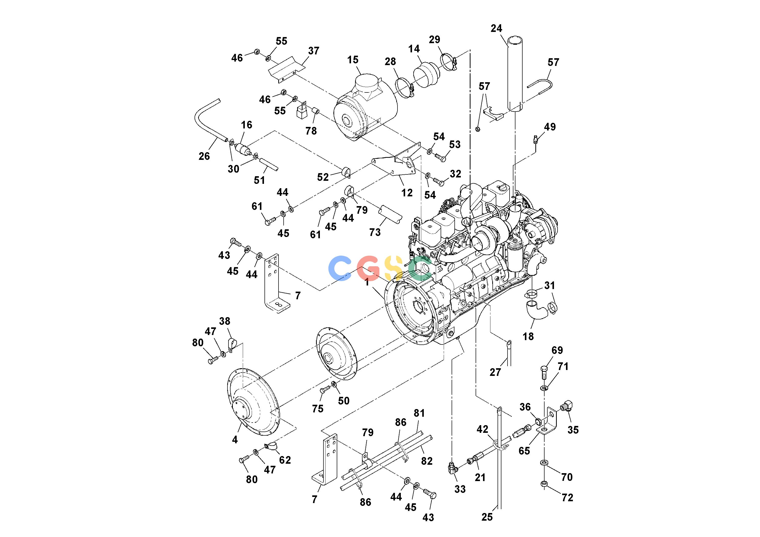 沃尔沃零件查询PF2181 Engine assemblyS/N 197473-VOE21A9920208 A-01A-NoneNoneNoneS/N -173289 20358263Autodata Volvo online