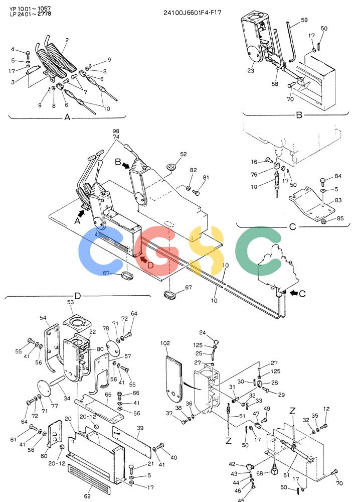神钢零件查询(K905LC) - MARK II EXCAVATOR BTW YP1001 - YP1281 (1/87-12/03) (03-001) - CONTROL ASSY Kobelco