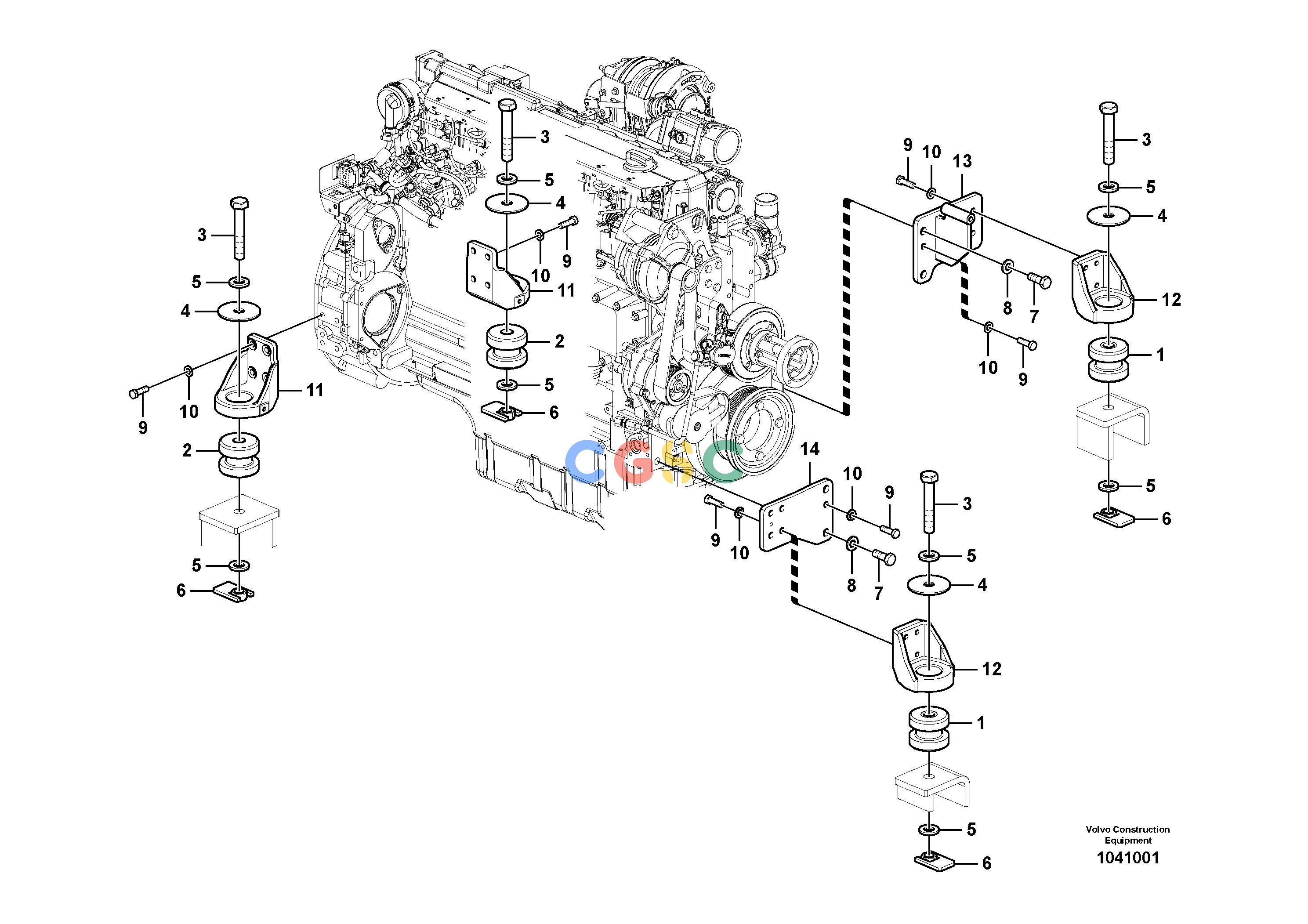 沃尔沃零件查询FC2924C Engine mountingS/N 110001 - 1100408284166-NoneNoneNoneNoneAutodata Volvo online