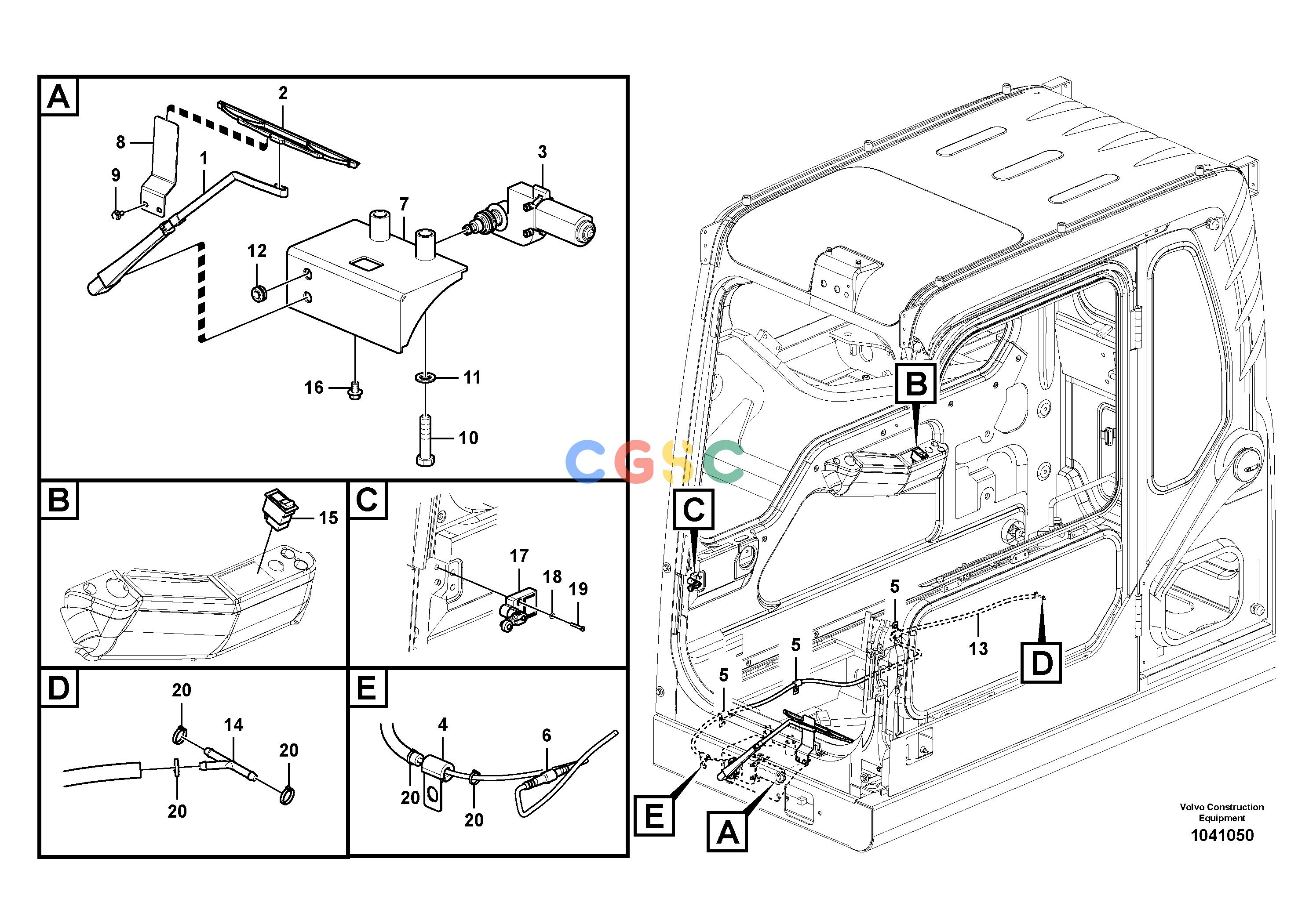 沃尔沃零件查询EC180B Lower wiperPRIME S/N 12001-8277790-NoneNoneNoneNoneAutodata Volvo online