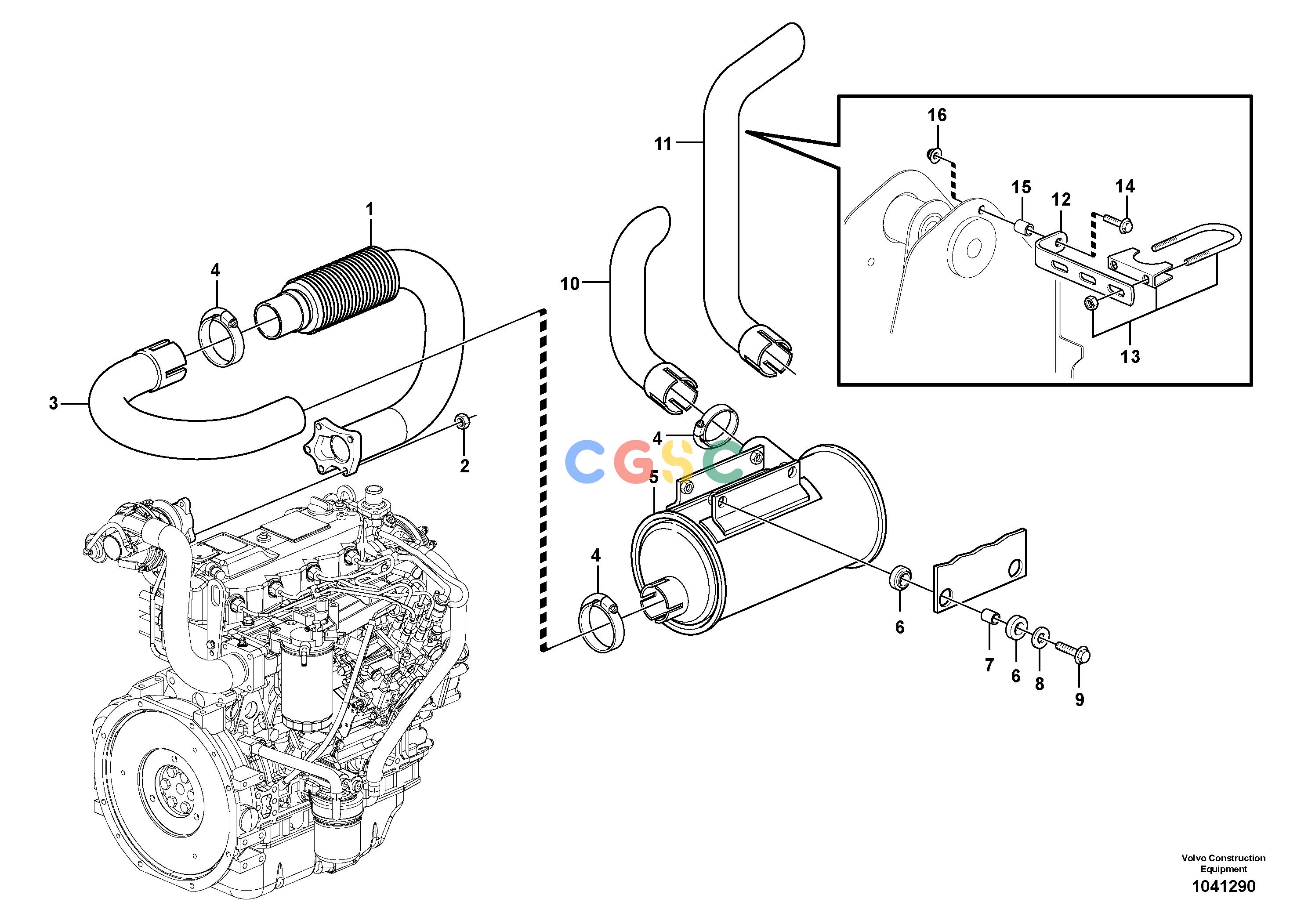 沃尔沃零件查询MC70B Exhaust systemS/N 71000 -STD-11858234NoneNoneNoneAutodata Volvo online