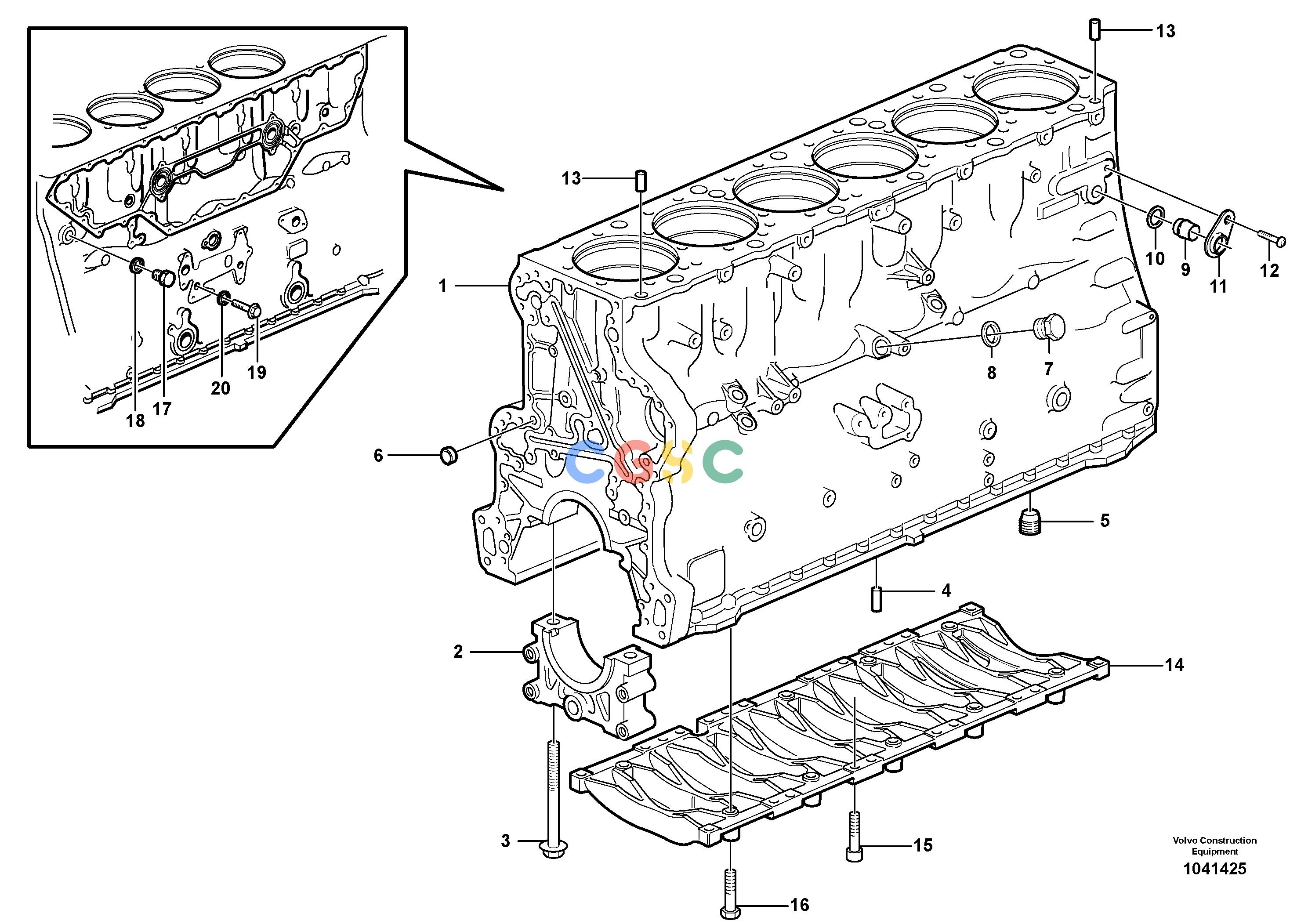 沃尔沃零件查询PL4608 Cylinder blockS/N 110001 - 1100868279675-NoneNoneNoneNoneAutodata Volvo online