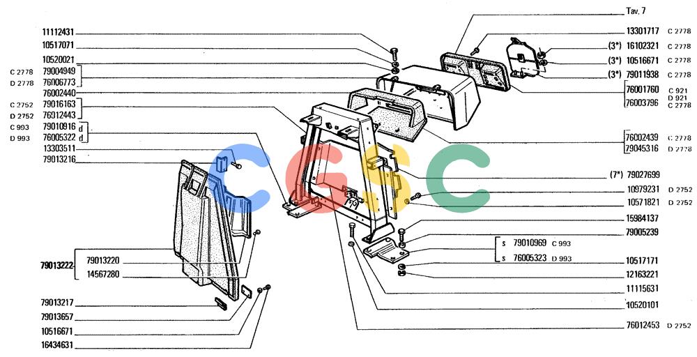 纽荷兰零件查询(FD20) - CRAWLER DOZER (L1.01/1[001]) - HOOD SIDE PLATES New Holland Constructuion