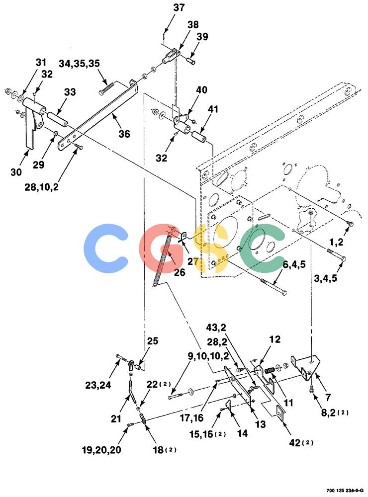 凯斯零件查询(RS561) - CASE IH ROUND BALER (1/99-12/00) (06-028) - TWINE CUTOFF ASSEMBLY Case Agriculture