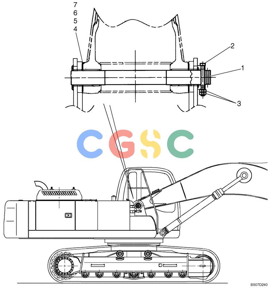 纽荷兰零件查询(E215B) - CRAWLER EXCAVATOR - TIER 3 (ROPS CAB) ASN NBDA21800 (6/13-) (03-001[00]) - BOOM INSTALL New Holland Constructuion