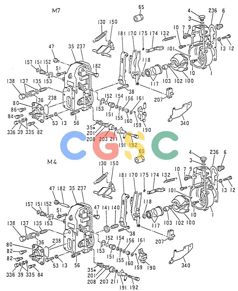 神钢零件查询(6D15) - MITSUBISHI DIESEL ENGINES - K907D & K907LC EXCAVATORS (1/86-12/06) (03-007[02]) - GOVERNOR (INNER PARTS) Kobelco