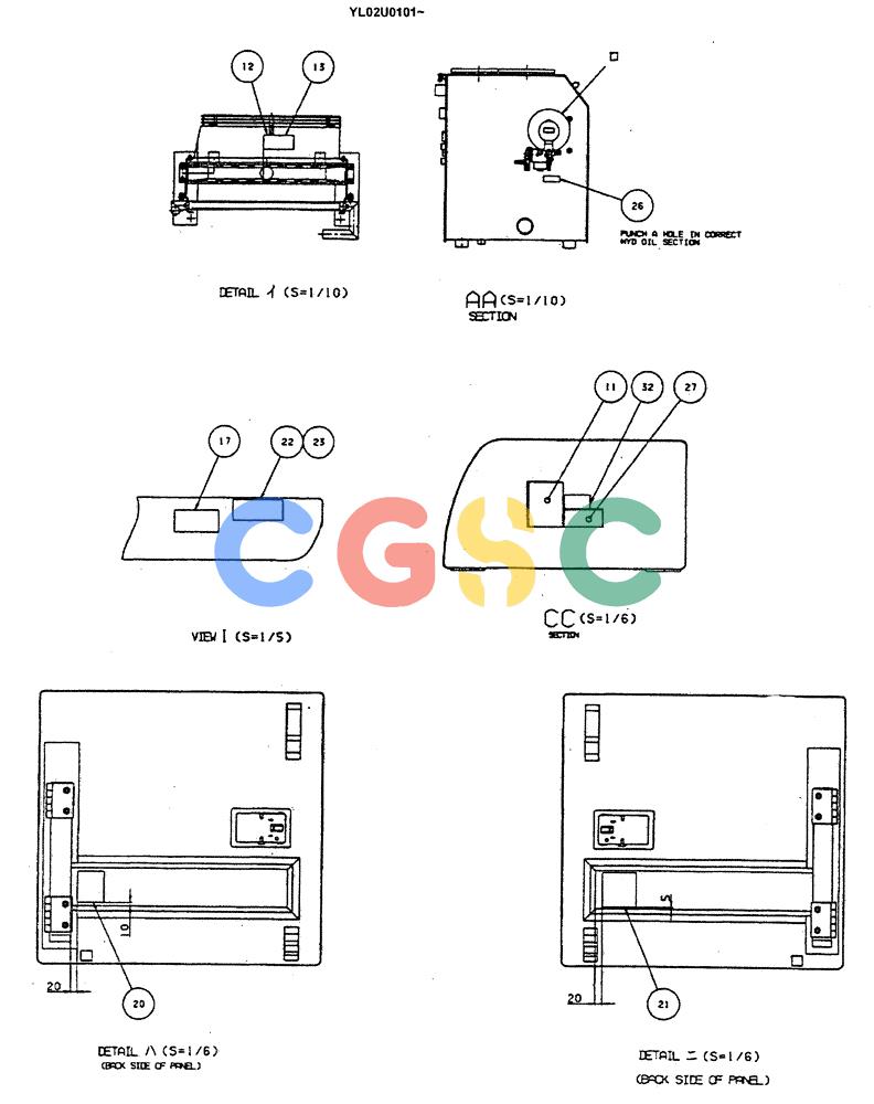 神钢零件查询(ED190LC) - BLADE RUNNER EXCAVATOR/DOZER BTW YL02U0101 - YL03U0135 (1/02-12/06) (05-005[04]) - NAME PLATE INSTAL (SUNBELT) Kobelco