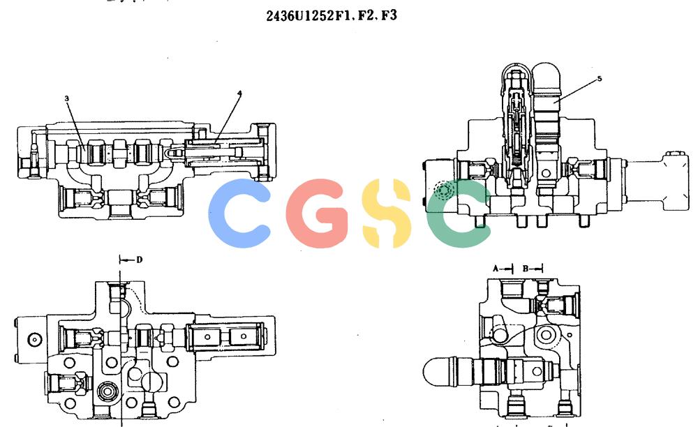 神钢零件查询(MD140BLC) - EXCAVATOR BTW YPU0001 - YPU0300 (1/80-12/06) (11-010[02]) - VALVE ASSY, CONTROL(SWING) Kobelco
