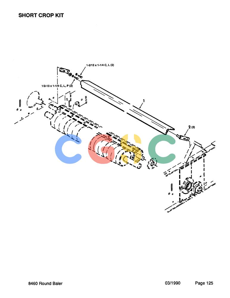 凯斯零件查询(8460) - CASE IH ROUND BALER (BEFORE S/N CFH0057418) (1/88-12/93) (125) - SHORT CROP KIT Case Agriculture