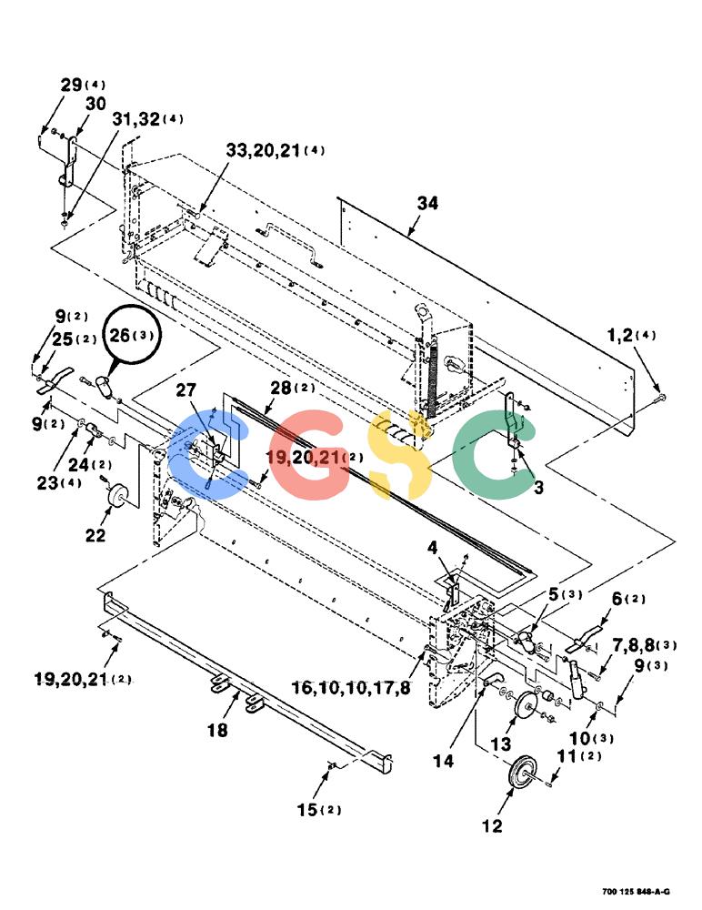 凯斯零件查询(8465) - CASE IH AUTO ROUND BALER (1/91-12/97) (9-58) - MESH WRAP KIT, BOX AND ROLLER DRIVE ASSEMBLIES, SERIAL NUMBER CFH0073001 THROUGH CFH0073197 Case Agriculture