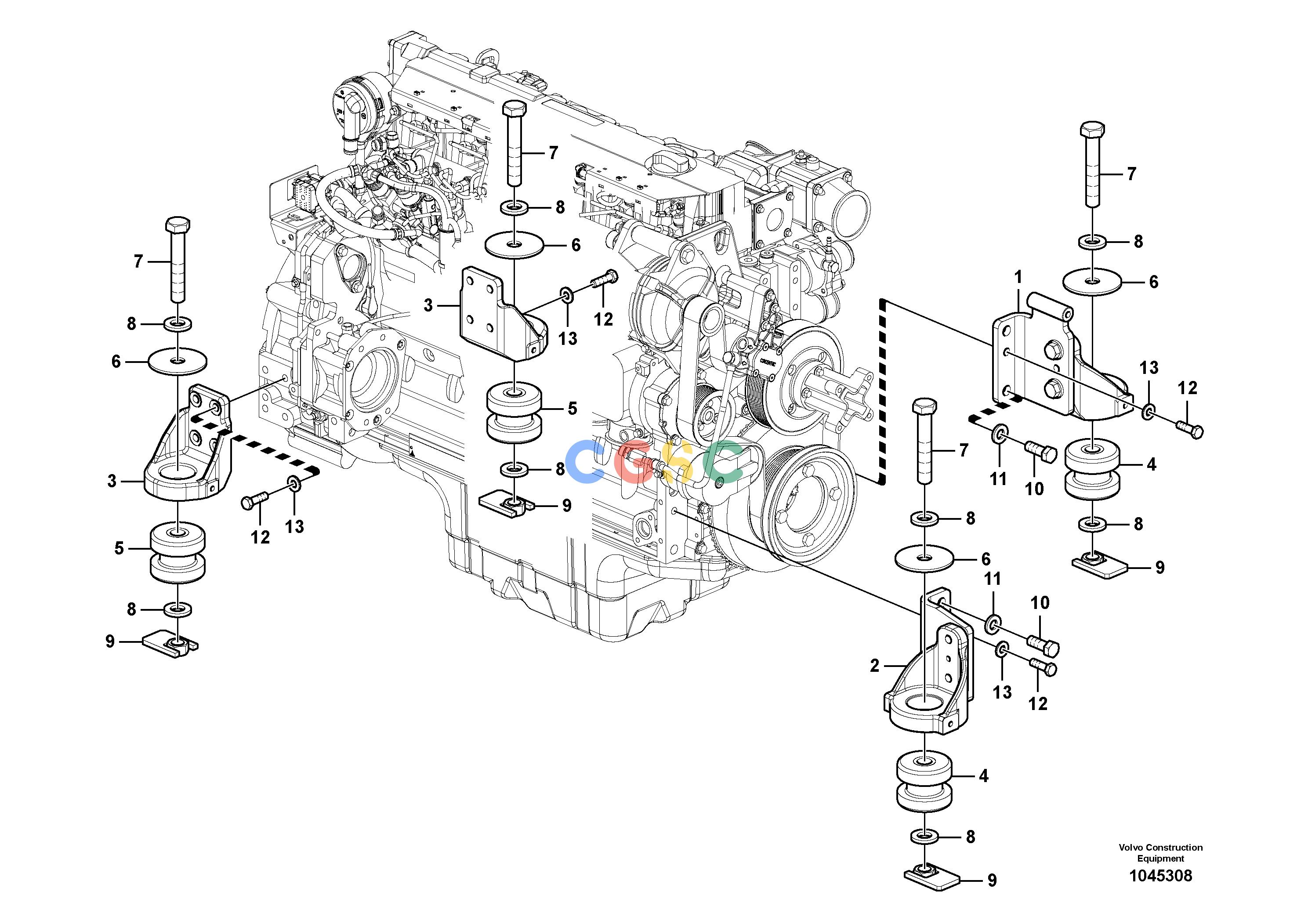 沃尔沃零件查询EW145B Engine mountingPRIME S/N 15001-8287683-NoneVOE8287683NoneAutodata Volvo online