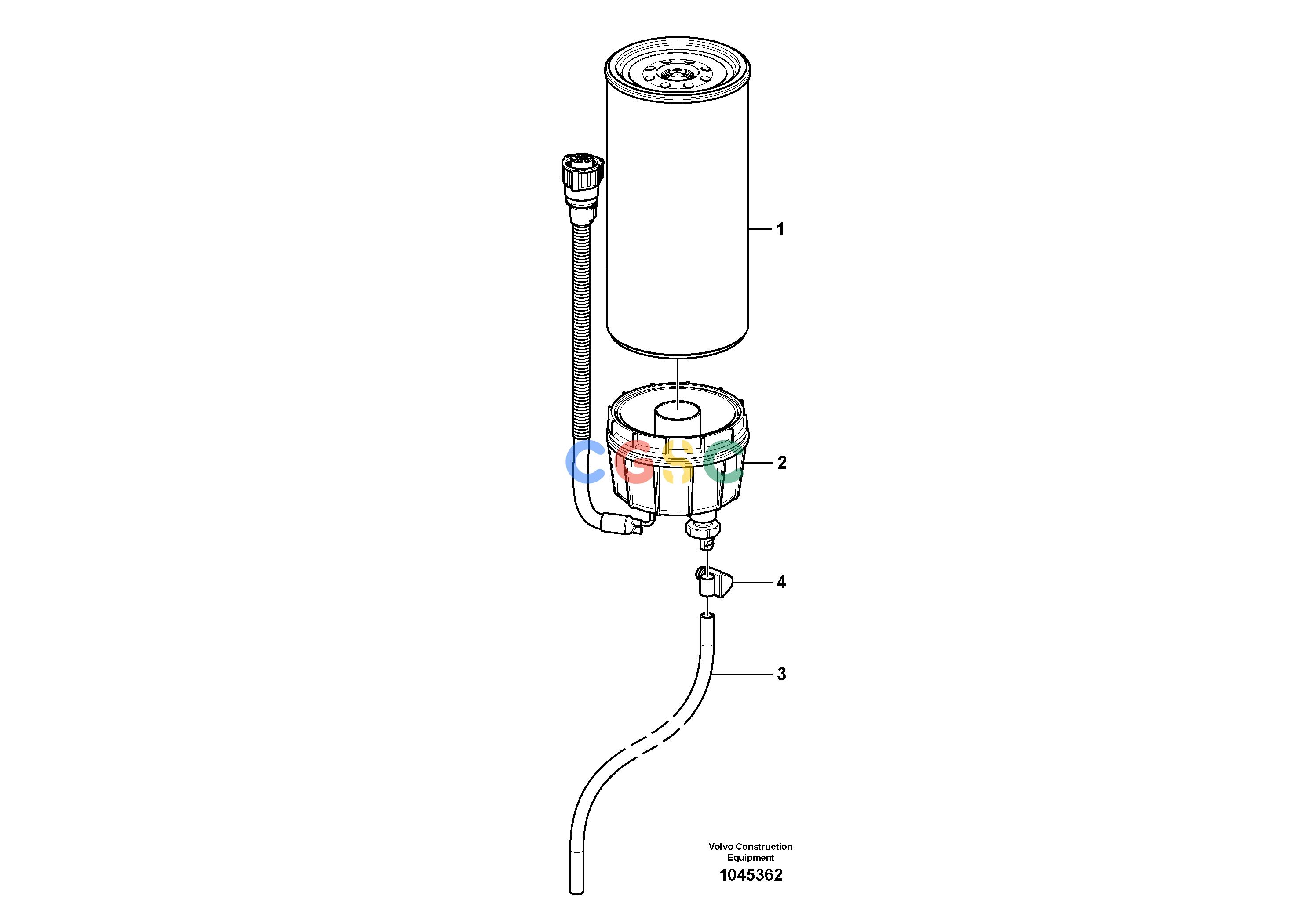 沃尔沃零件查询FBR2800C Water separatorS/N 110001-1100168286906-NoneNoneNoneNoneAutodata Volvo online