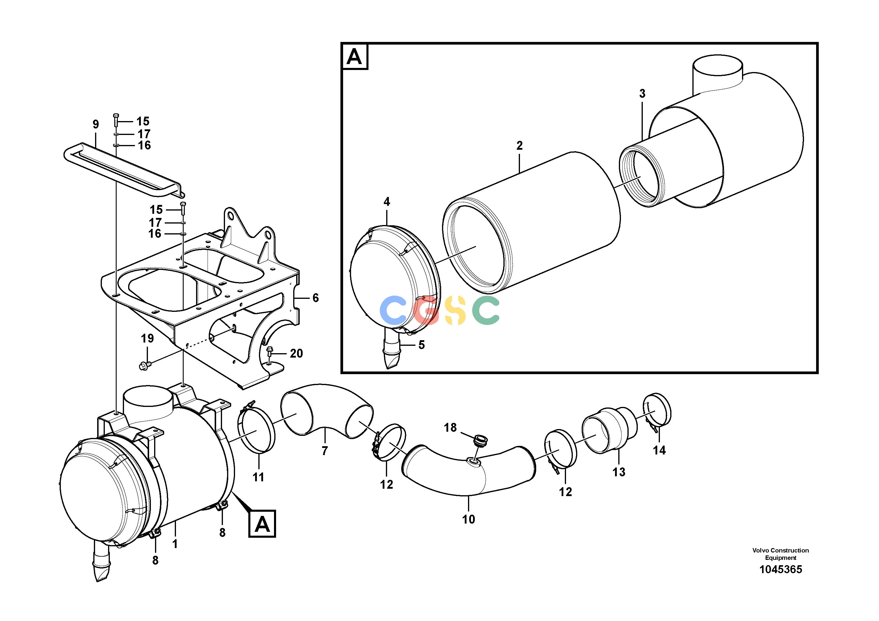 沃尔沃零件查询FBR2800C Inlet systemS/N 110001-1100168286906-NoneNoneNoneNoneAutodata Volvo online