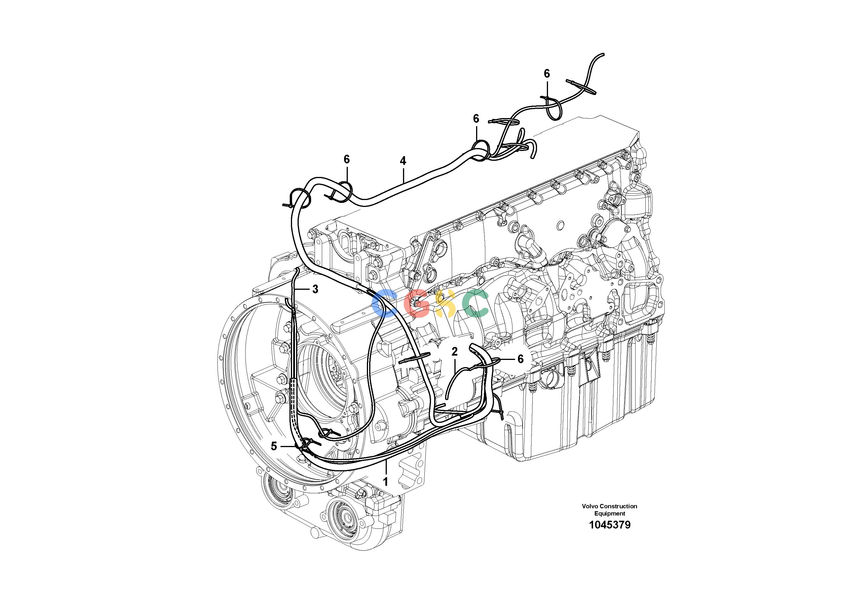 沃尔沃零件查询FBR2800C Cable harness, engineS/N 110001-1100168286906-NoneNoneNoneNoneAutodata Volvo online