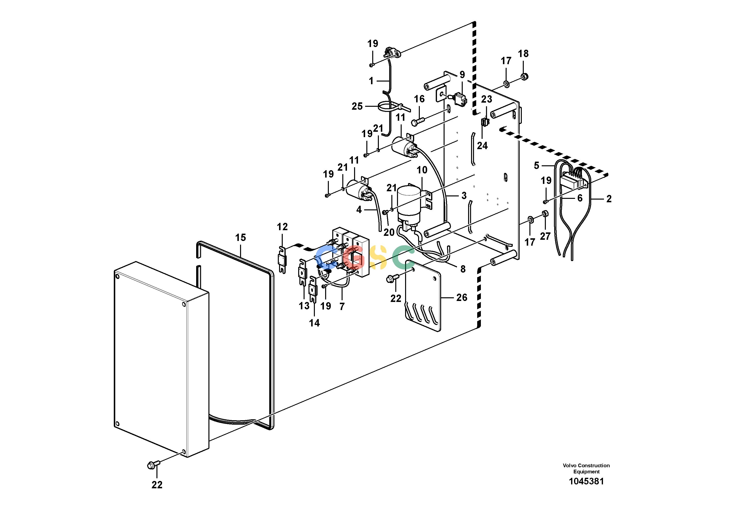 沃尔沃零件查询FBR2800C Electrical relayS/N 110001-1100168286906-NoneNoneNoneNoneAutodata Volvo online