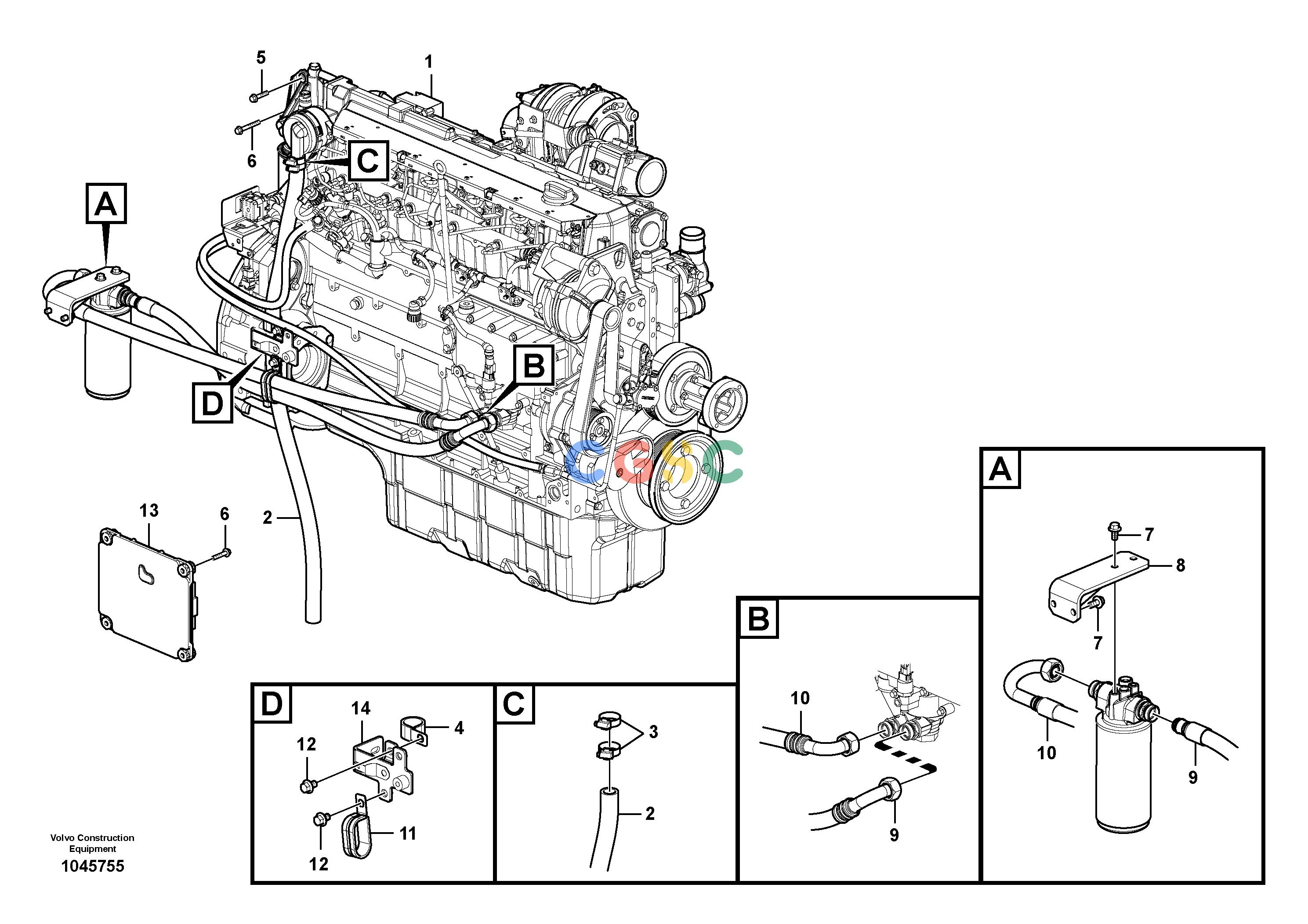 沃尔沃零件查询EC200B EnginePRIME S/N 30001-313138286124-NoneVOE8286124NoneAutodata Volvo online