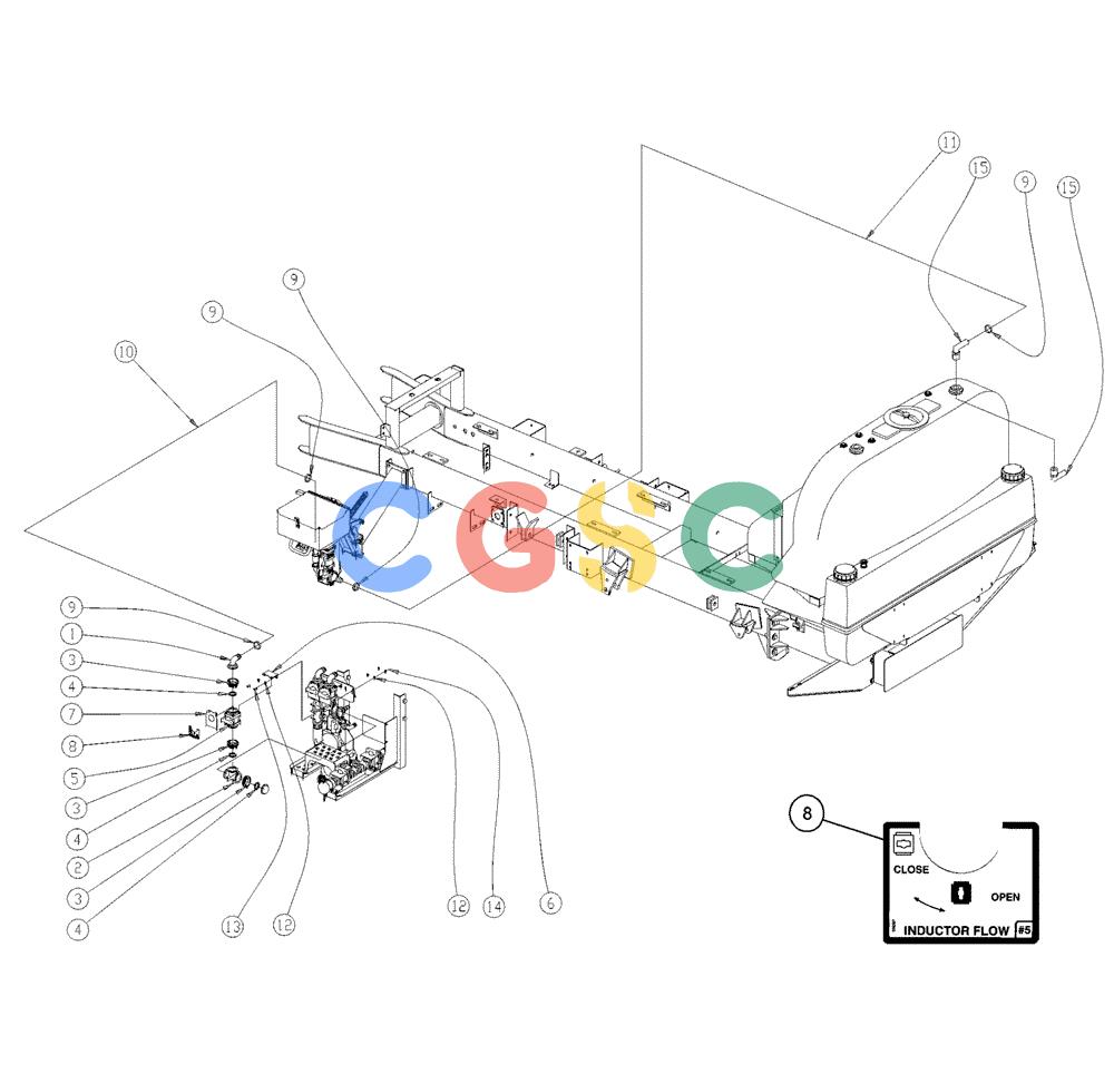 凯斯零件查询(438) - FLEX-AIR APPLICATOR - 1999 (2/99-3/03) (20-005) - INDUCTOR PLUMBING Case Agriculture