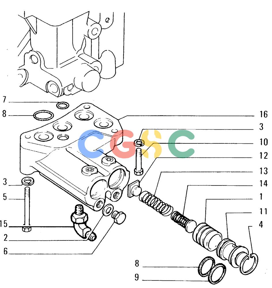 纽荷兰零件查询(FD14E) - CRAWLER DOZER (1.2110[013]) - TRANSMISSION-CONTROL VALVE New Holland Constructuion