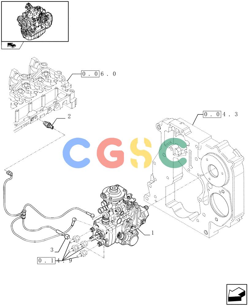 神钢零件查询(F4GE9484A J600) - ENGINE 504120790 - 87052264 (1/07-12/10) (0.14.0[01]) - INJECTION PUMP (2856382) Kobelco
