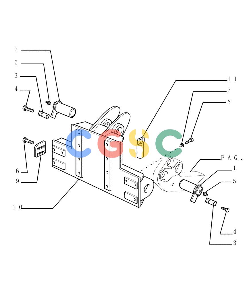 纽荷兰零件查询(DC180PS) - CRAWLER DOZER (11/00-) (9.522[01]) - RIPPER (PD) - VERSION (01-02) - OPTIONAL CODE 76071211 New Holland Constructuion