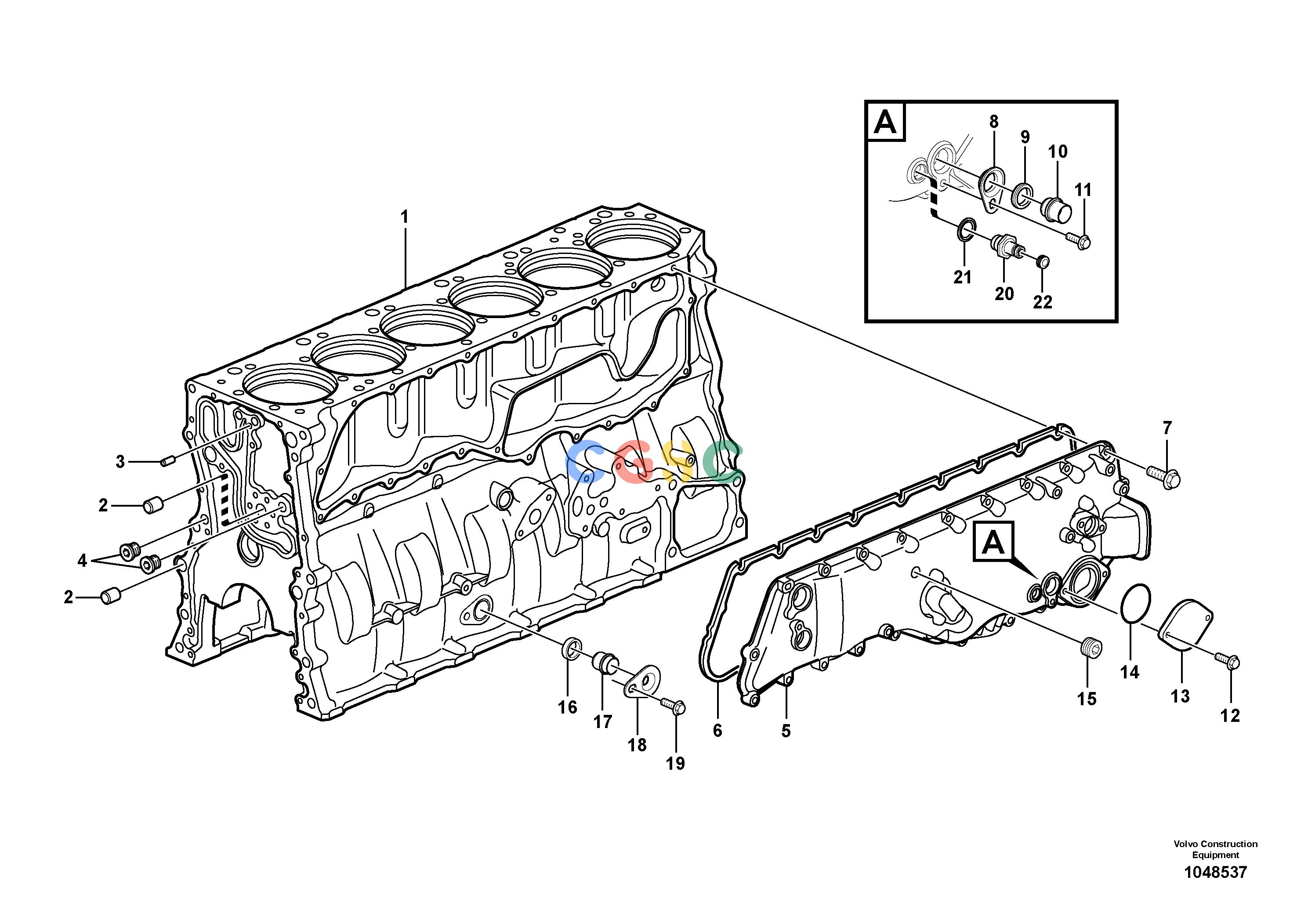 沃尔沃零件查询FBR2800C Cylinder blockS/N 110001-1100168286906-NoneNoneNoneNoneAutodata Volvo online