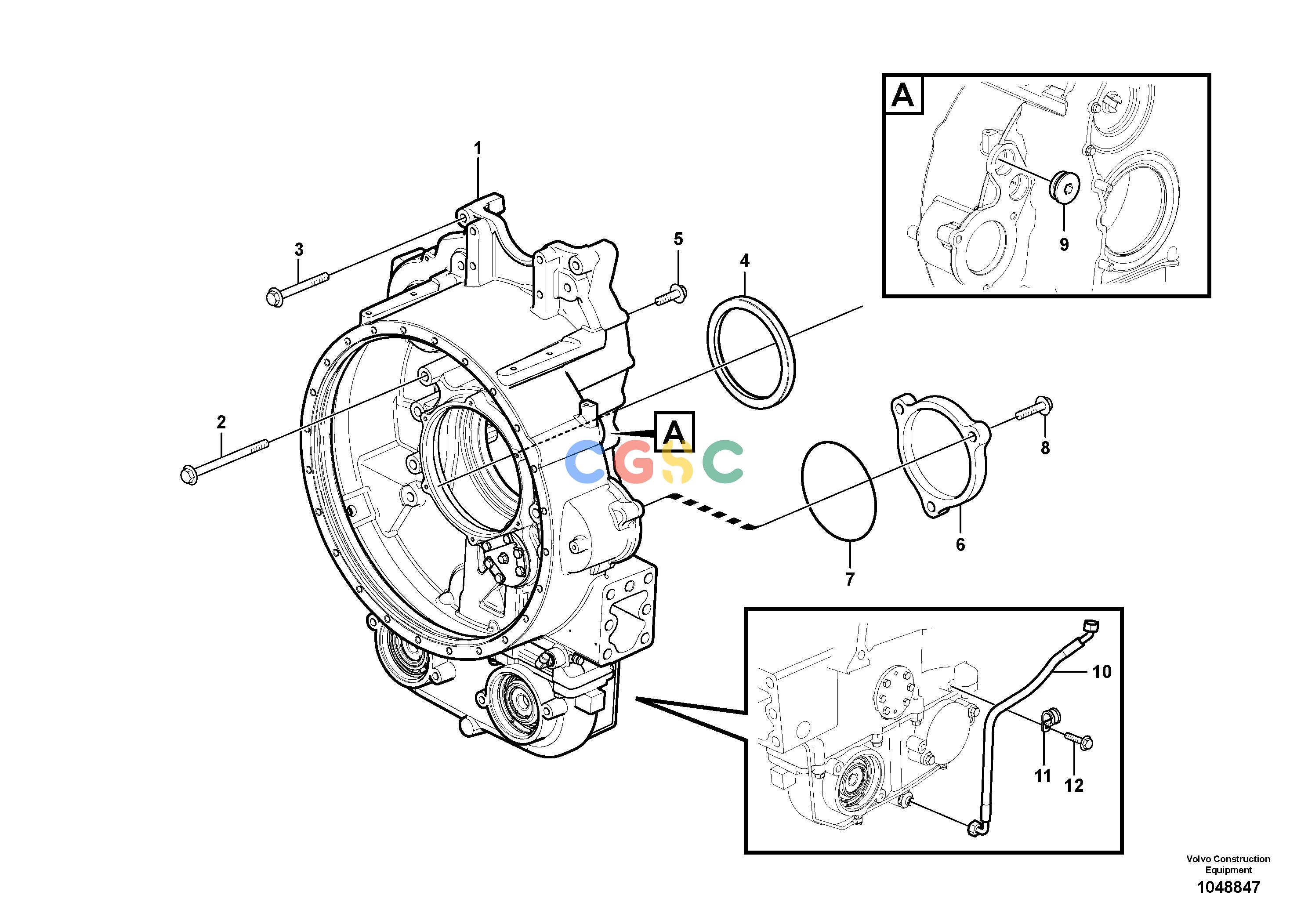 沃尔沃零件查询FBR2800C Flywheel housingS/N 110001-1100168286906-NoneNoneNoneNoneAutodata Volvo online