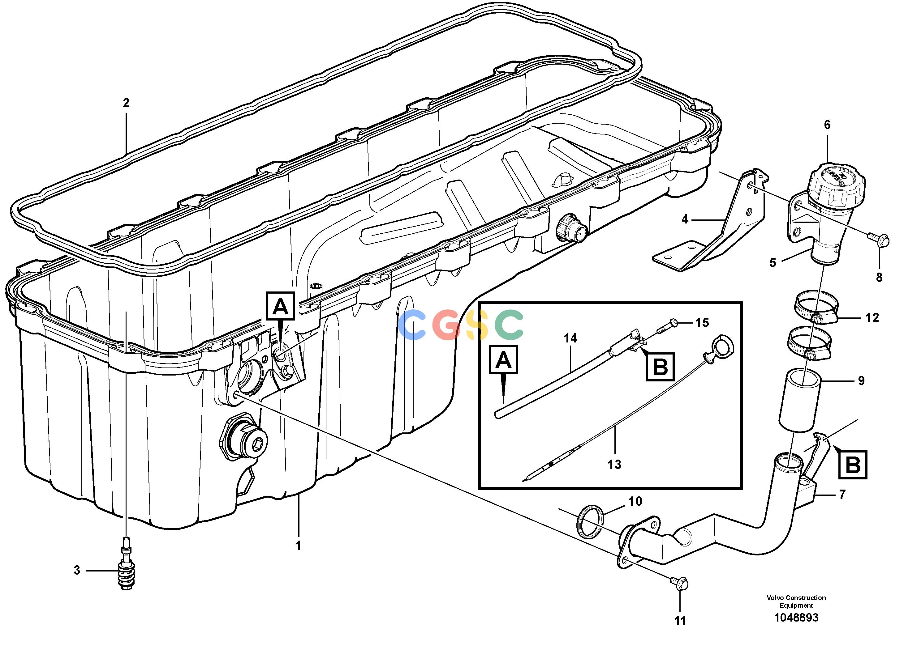 沃尔沃零件查询FBR2800C Oil sump with mounting partsS/N 110001-1100168286906-NoneNoneNoneNoneAutodata Volvo online