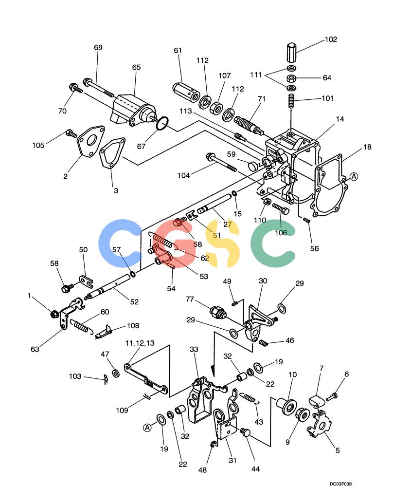 纽荷兰零件查询(E15) - COMPACT CRAWLER EXCAVATOR (N.A.) (1/06-) (03-06[00]) - GOVERNOR, FUEL INJECTION PUMP New Holland Constructuion