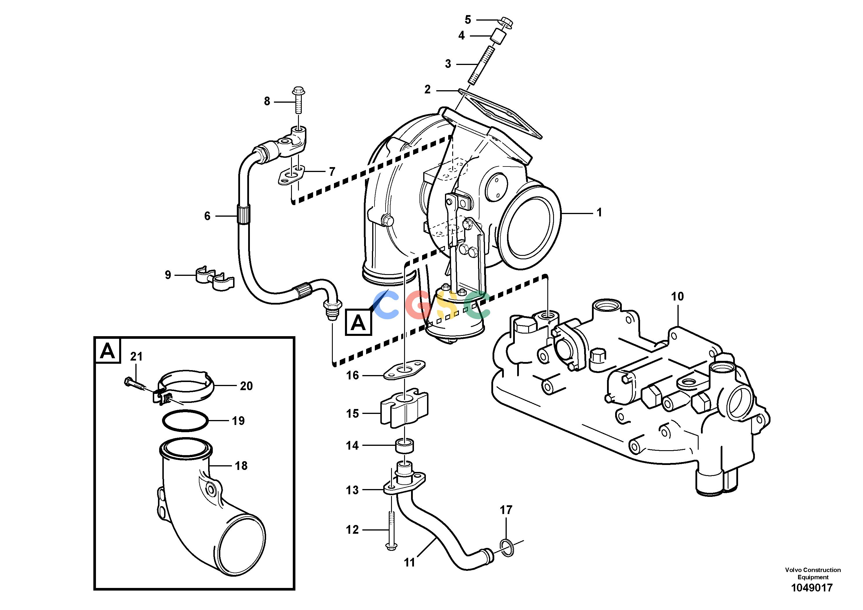 沃尔沃零件查询FBR2800C Turbocharger with fitting partsS/N 110001-1100168286906-NoneNoneNoneNoneAutodata Volvo online