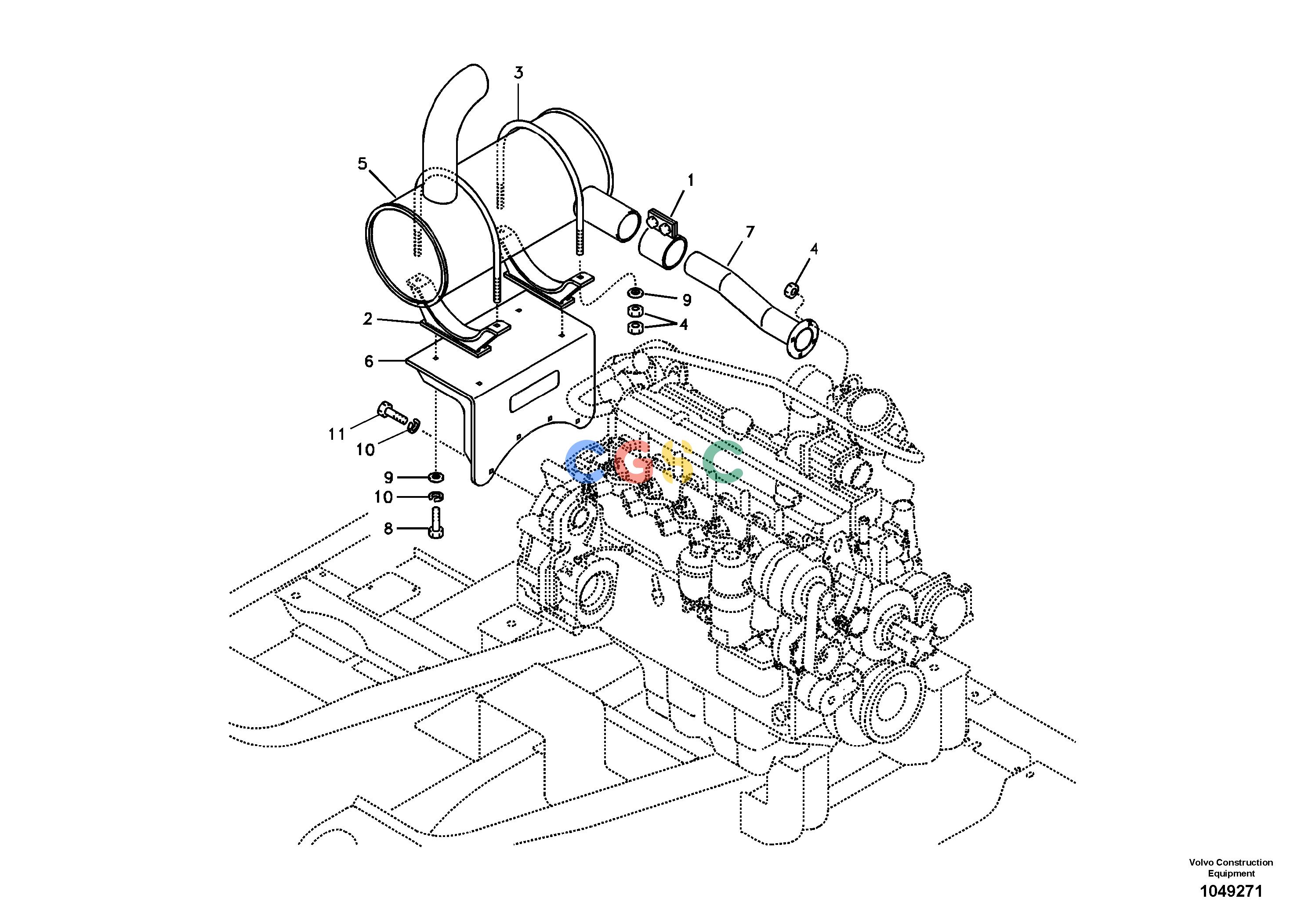 沃尔沃零件查询EC180B Exhaust systemPRIME S/N 12001-8278983-NoneNoneNoneNoneAutodata Volvo online
