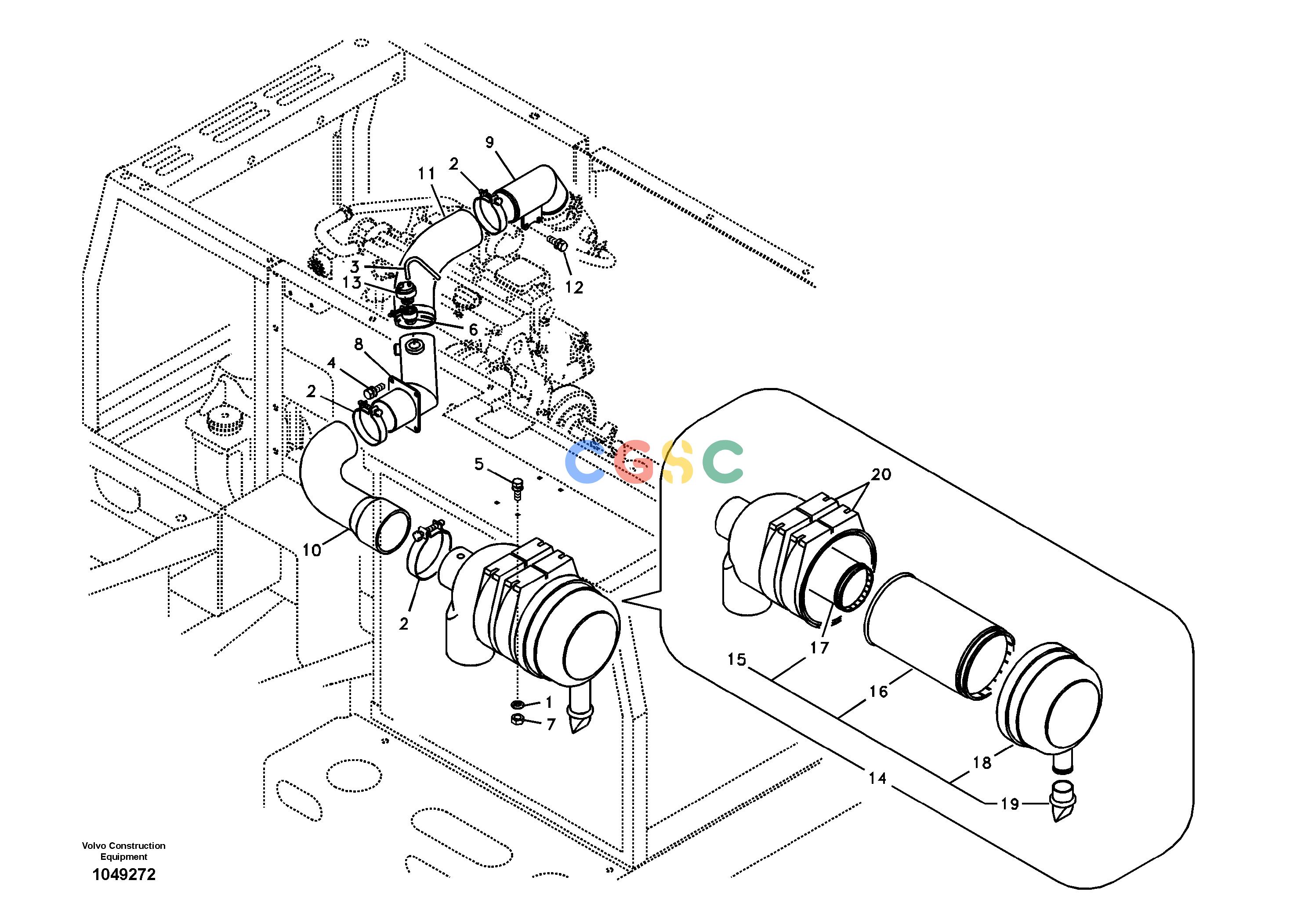 沃尔沃零件查询EC180B Inlet systemPRIME S/N 12001-8278983-NoneNoneNoneNoneAutodata Volvo online