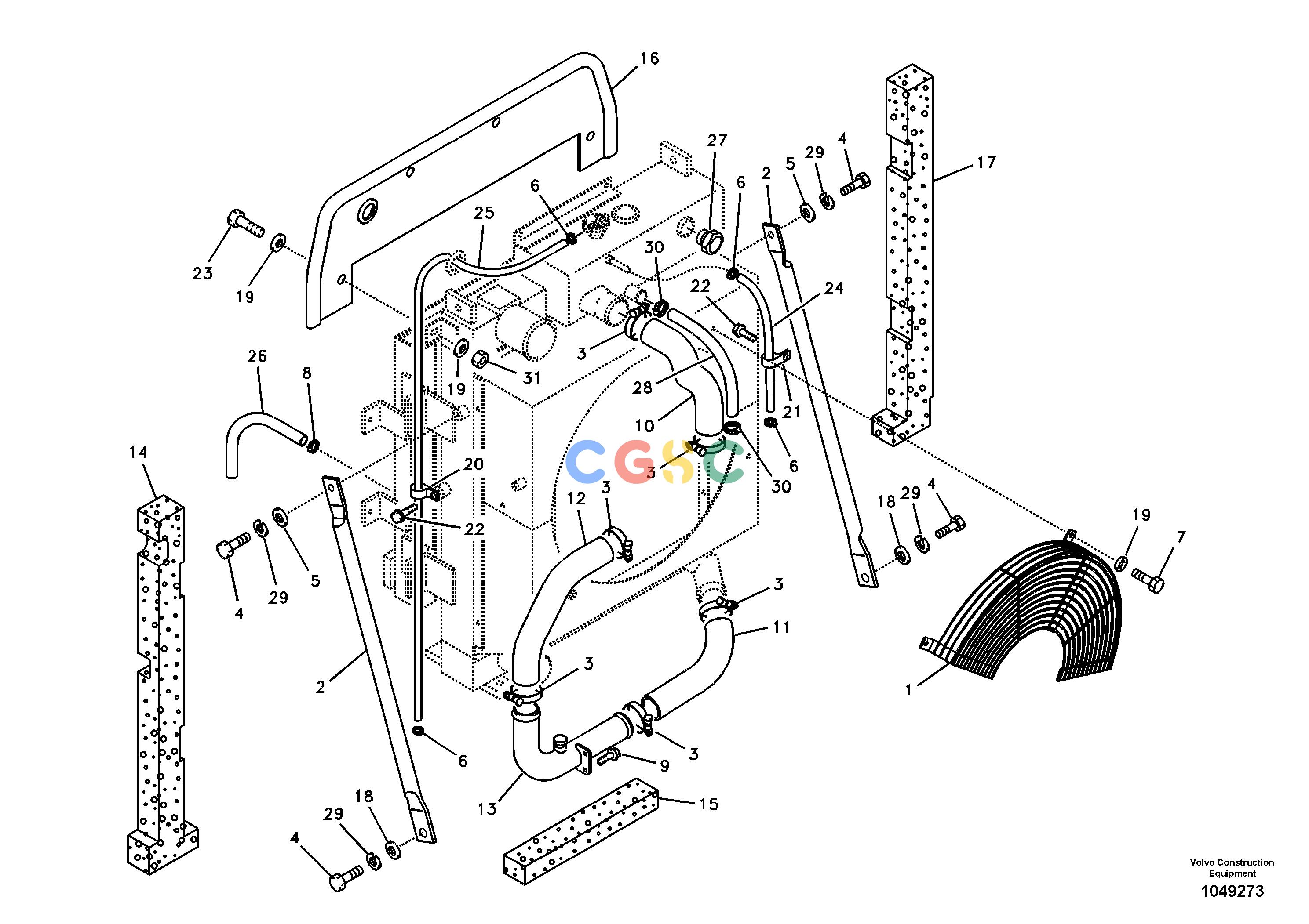 沃尔沃零件查询EC180B Cooling systemPRIME S/N 12001-8278983-NoneNoneNoneNoneAutodata Volvo online