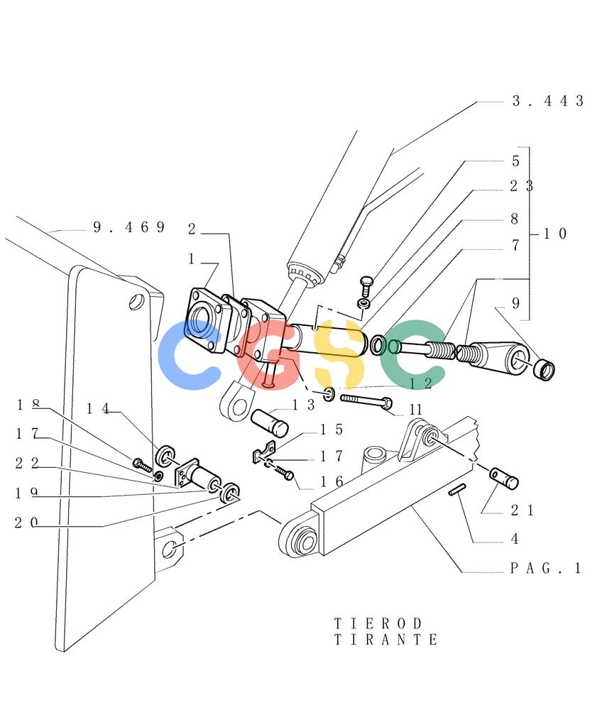 纽荷兰零件查询(DC150.B) - CRAWLER DOZER TIER 2 (3/03-) (9.467[02]) - PUSHBEAMS AND STRUTS (HSU) - CYLINDER - OPTIONAL CODE 774186021 - VERSION(04) New Holland Constructuion