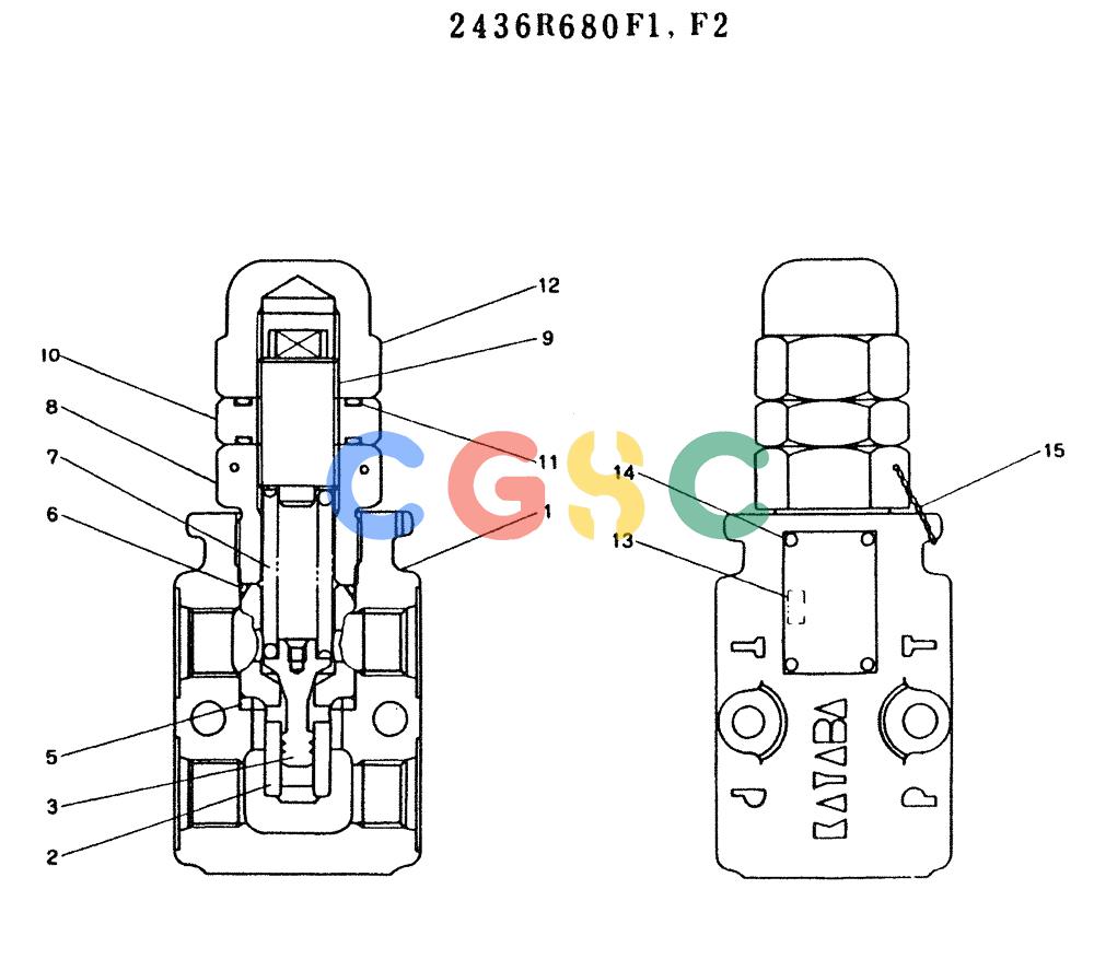 神钢零件查询(K909LC) - MARK II EXCAVATOR ASN LL1488 (1/87-12/03) (11-001) - VALVE ASSY, RELIEF Kobelco