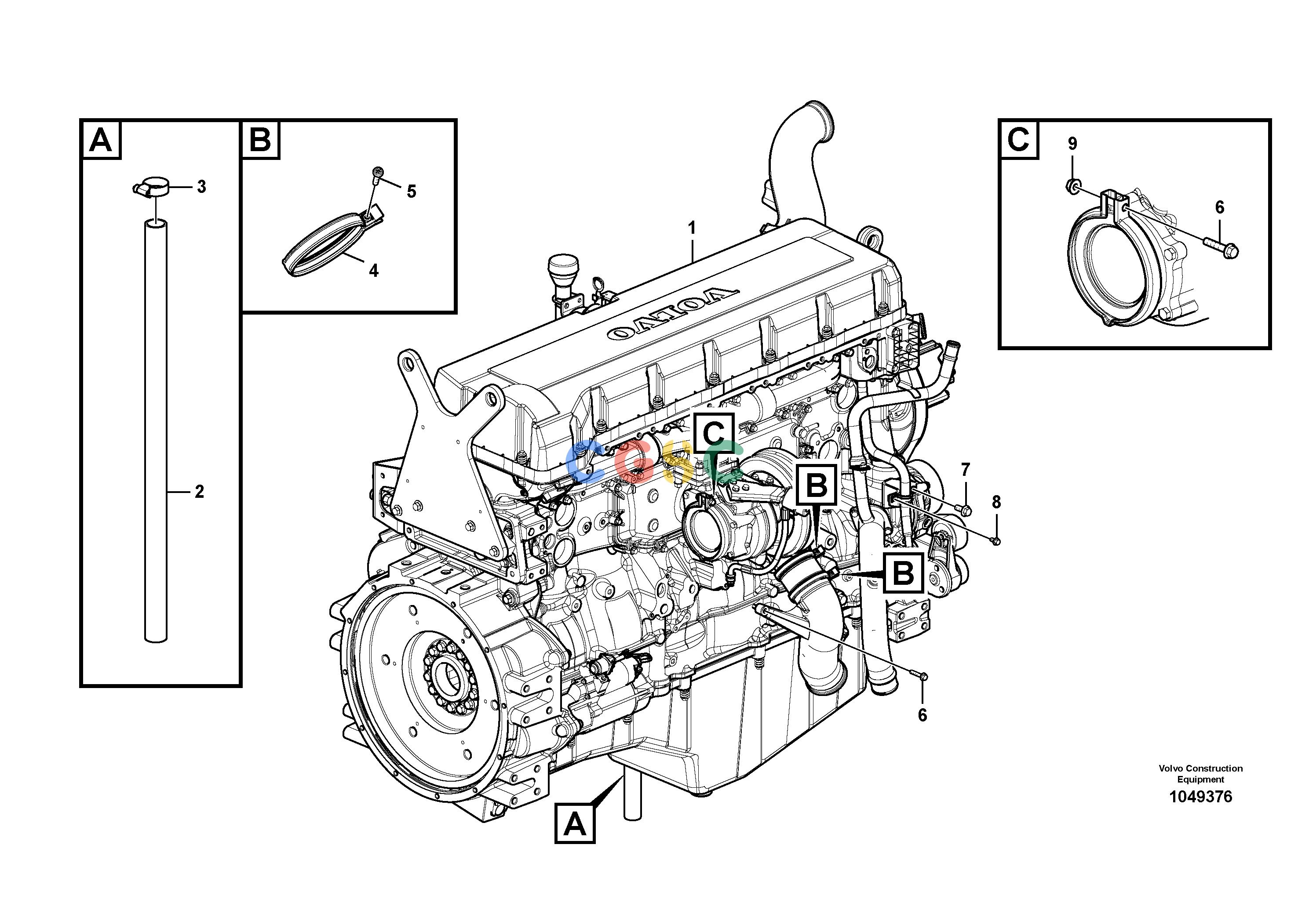 沃尔沃零件查询EC700C EngineS/N 110001-1107708282430-NoneVOE8282430NoneAutodata Volvo online