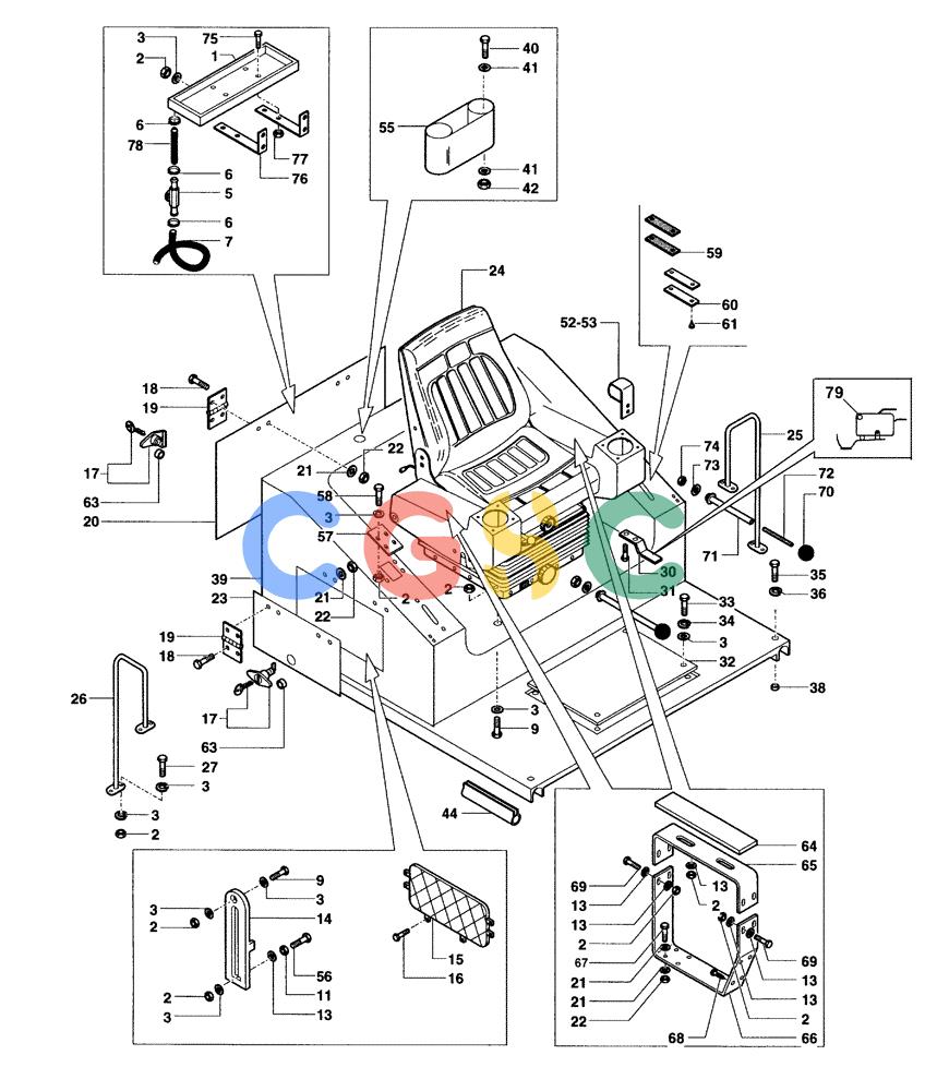 纽荷兰零件查询(DC100) - CRAWLER DOZER (N.A. VERSION) (4/00-) (5.669[01N]) - OPERATOR'S COMPARTMENT - (DC100 STD. S/N 13111049 TO 13111099; LGP S/N 13115009 TO 13115016) New Holland Constructuion