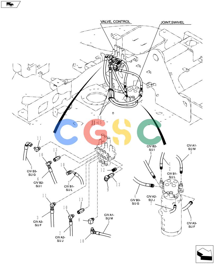 神钢零件查询(ED150-2) - BLADE RUNNER EXCAVATOR/DOZER ASN LH01-01001 (1/09-12/12) (01-021[04]) - HYDRAULIC LINES, UPPER Kobelco