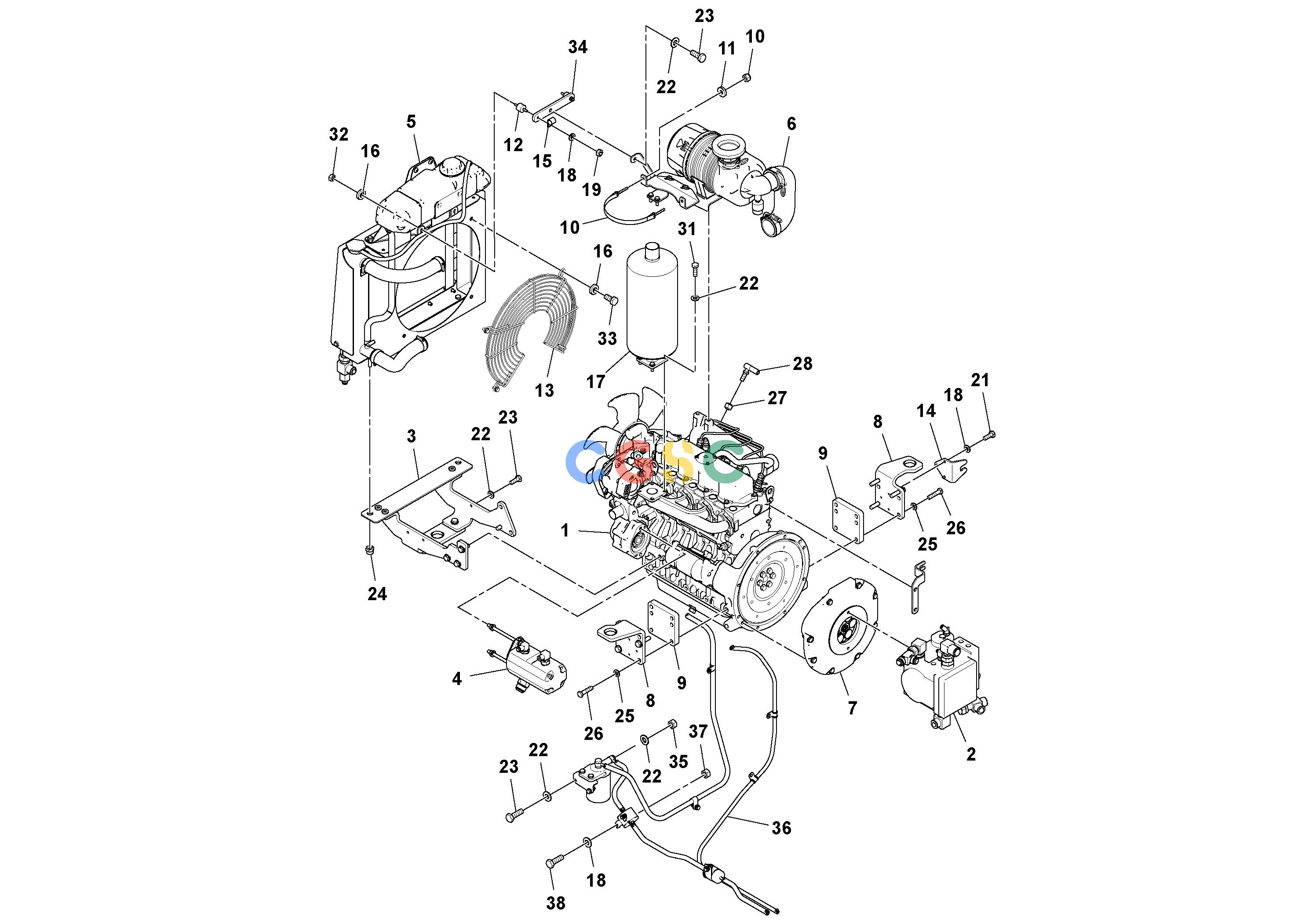 沃尔沃零件查询SD25/D/F Engine assemblyS/N 197379-, 197384- 227001-13326103_1001-NoneNoneNone43923473, SN -201053Autodata Volvo online