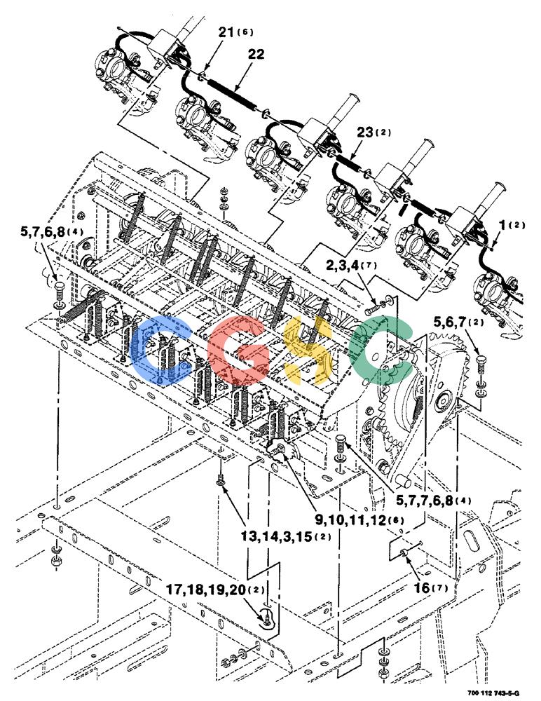 凯斯零件查询(8590) - CASE IH LARGE (4 X 4) RECTANGULAR BALER (NORTH AMERICA) (1/98-12/00) (06-36) - KNOTTER LUBE ASSEMBLY Case Agriculture