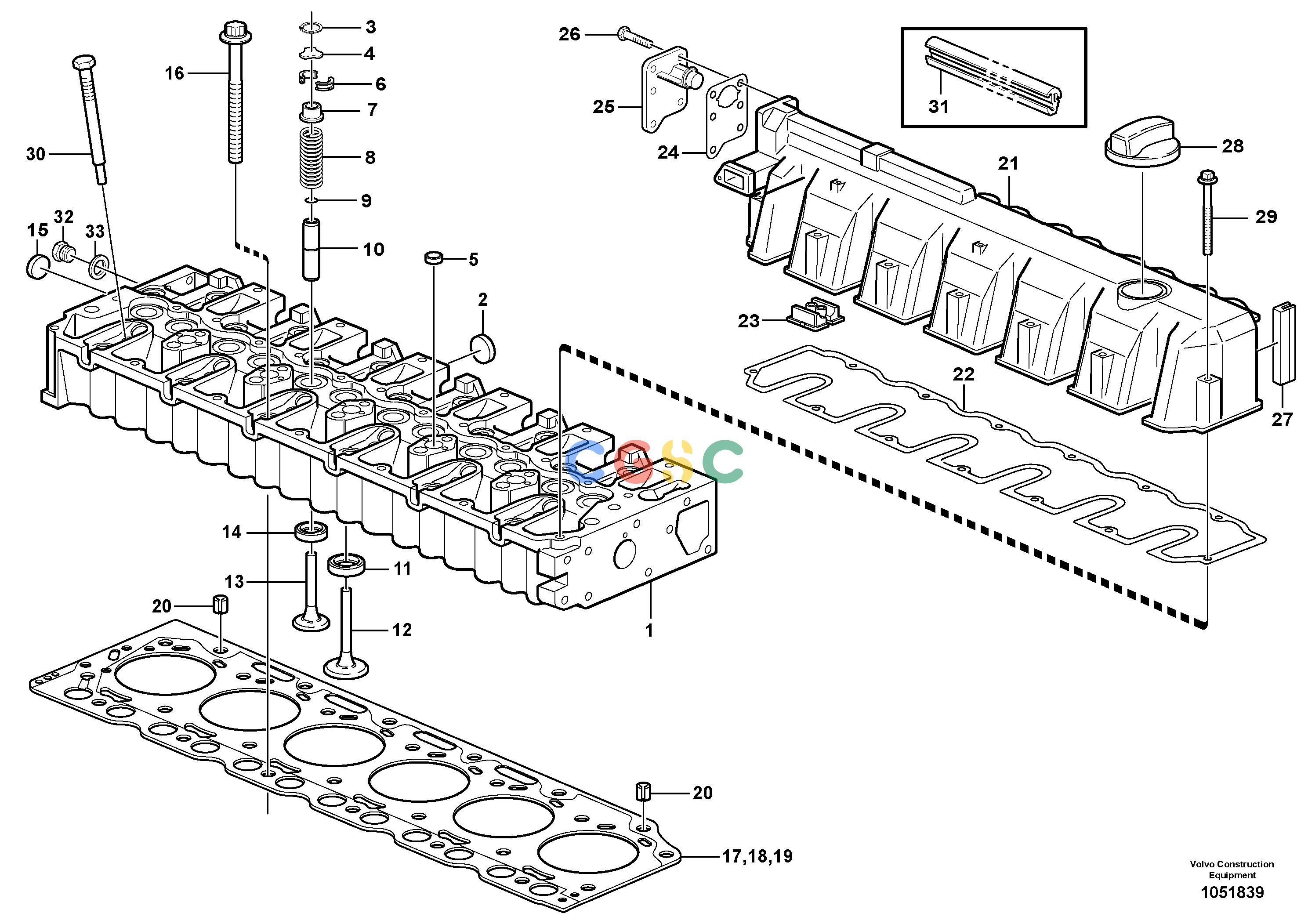 沃尔沃零件查询P8720B Cylinder headP8720B ABG S/N 702170 - NoneNoneNoneAutodata Volvo online