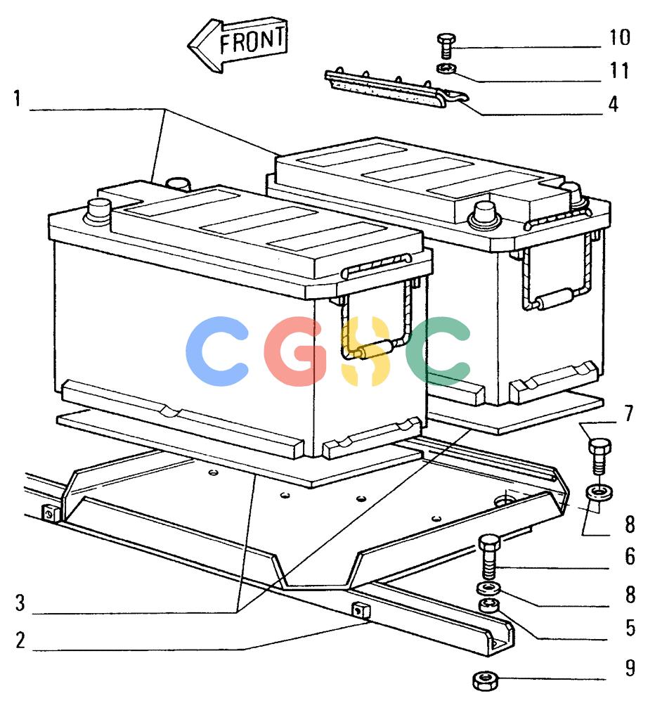 纽荷兰零件查询(FD14E) - CRAWLER DOZER (6.7010[001]) - BATTERY, SEAT AND SUPPORT New Holland Constructuion