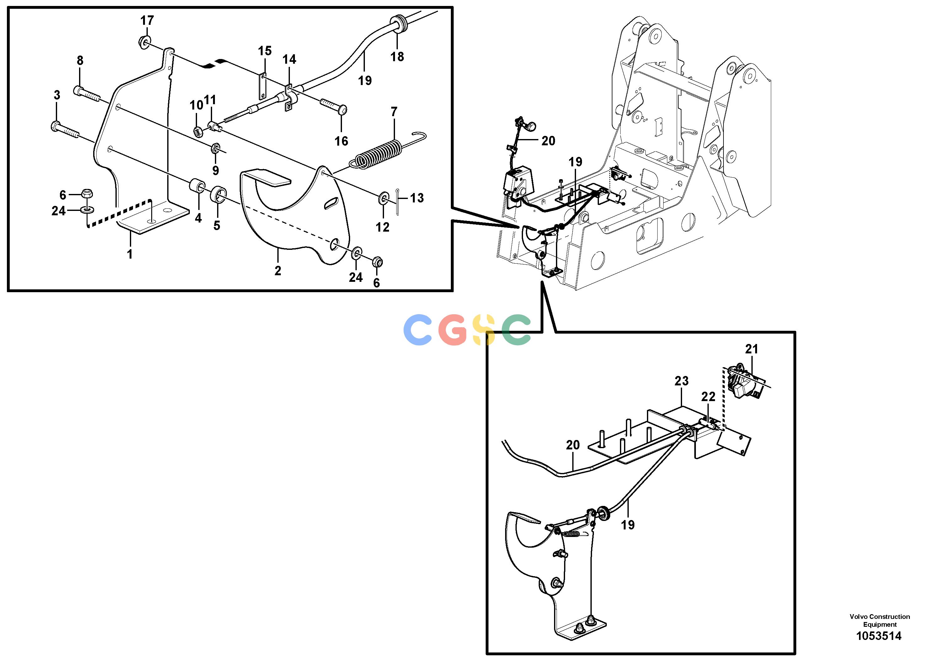 沃尔沃零件查询MC90B Throttle controlS/N 71000 -11858436-11858432VOE11858436NoneAutodata Volvo online